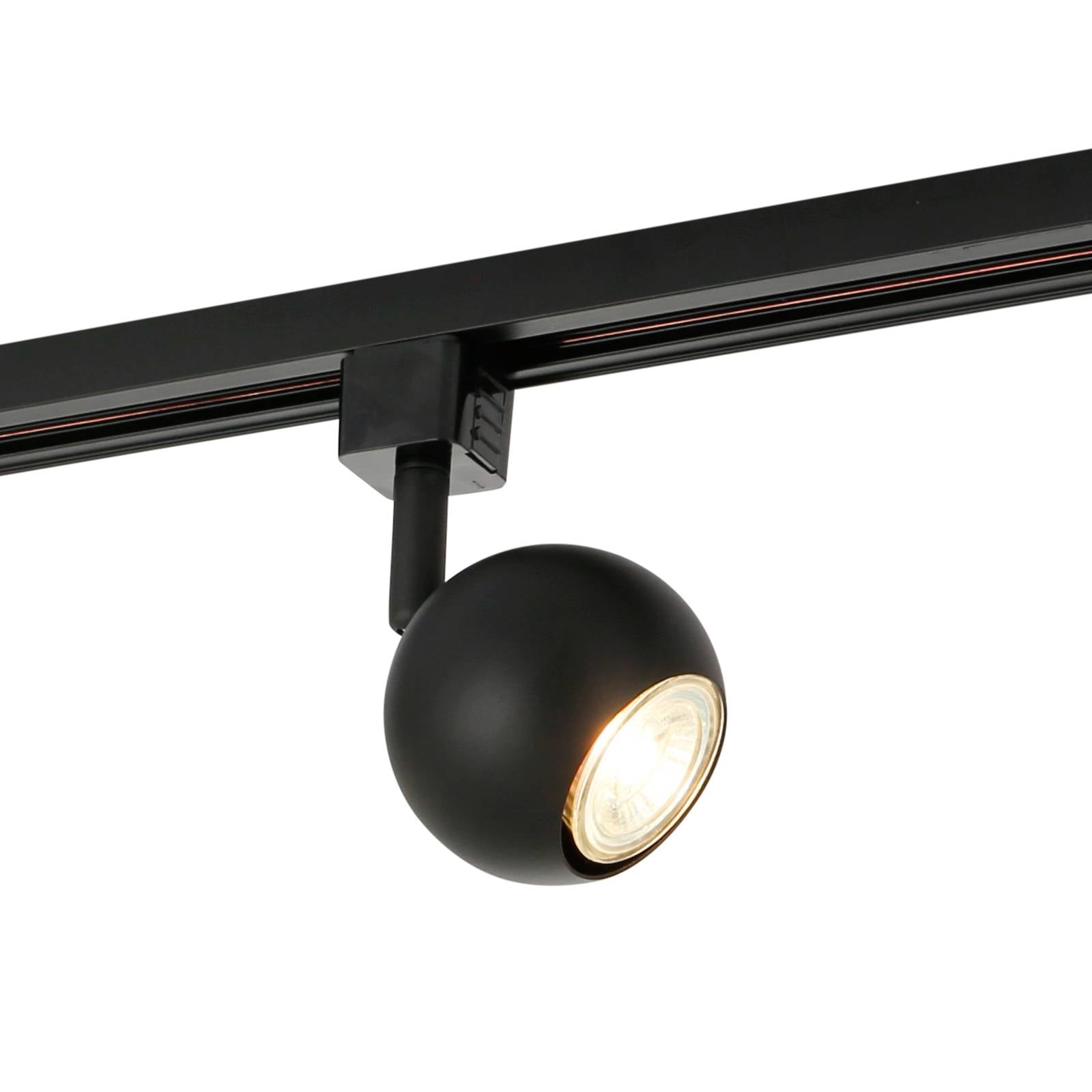 Prios Felipo 1-Phasen-Schienenstrahler, schwarz