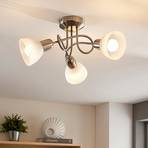 Lindby Paulina ceiling lamp, 3-bulb, round