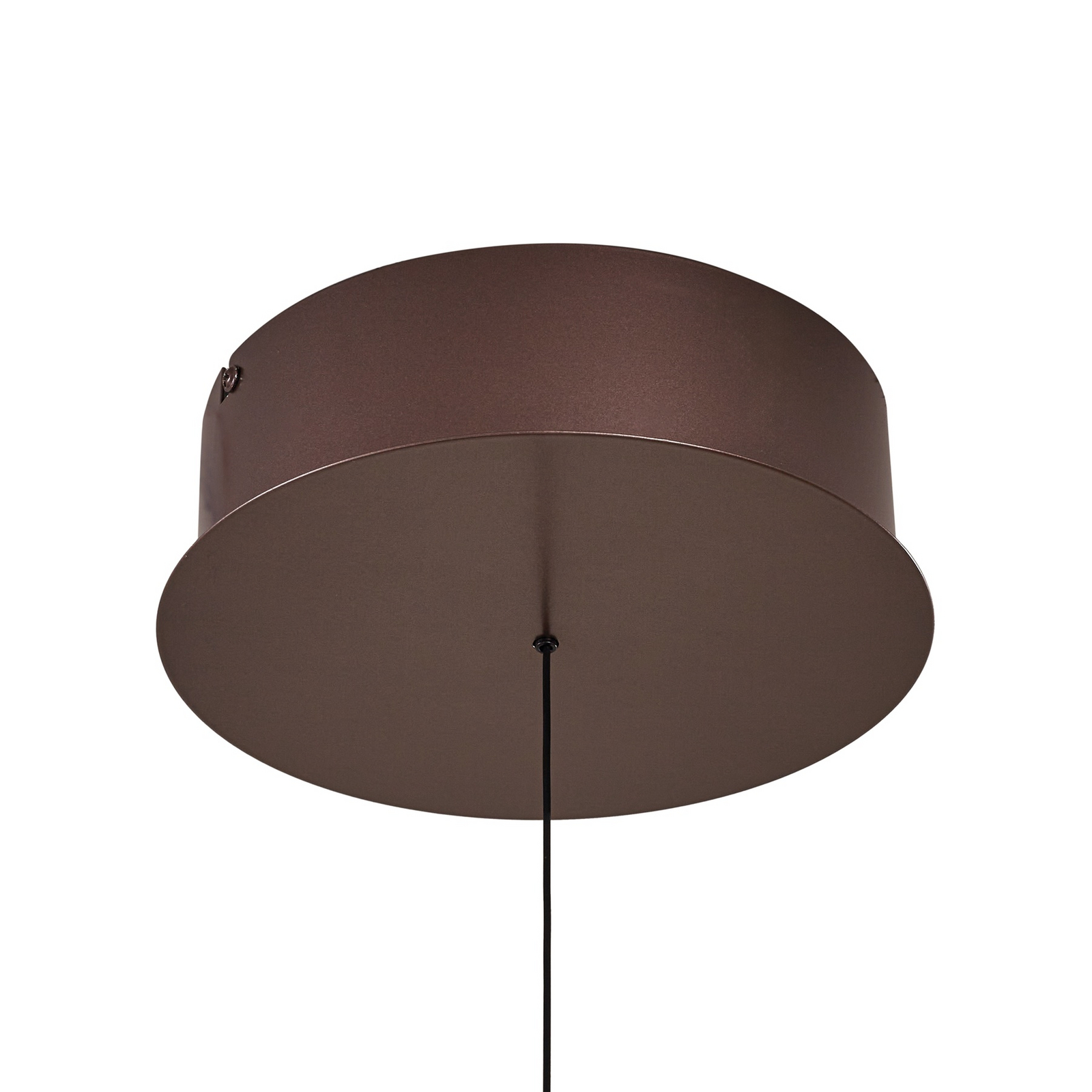Lucande LED-Hängeleuchte Eldra, kaffeebraun, Ø 55 cm, CCT