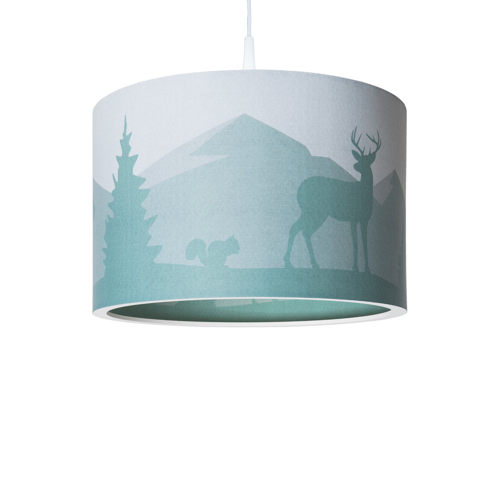 Suspension 25/40 Scandi Forêt, Ø 40 cm, vert, à 1 lampe