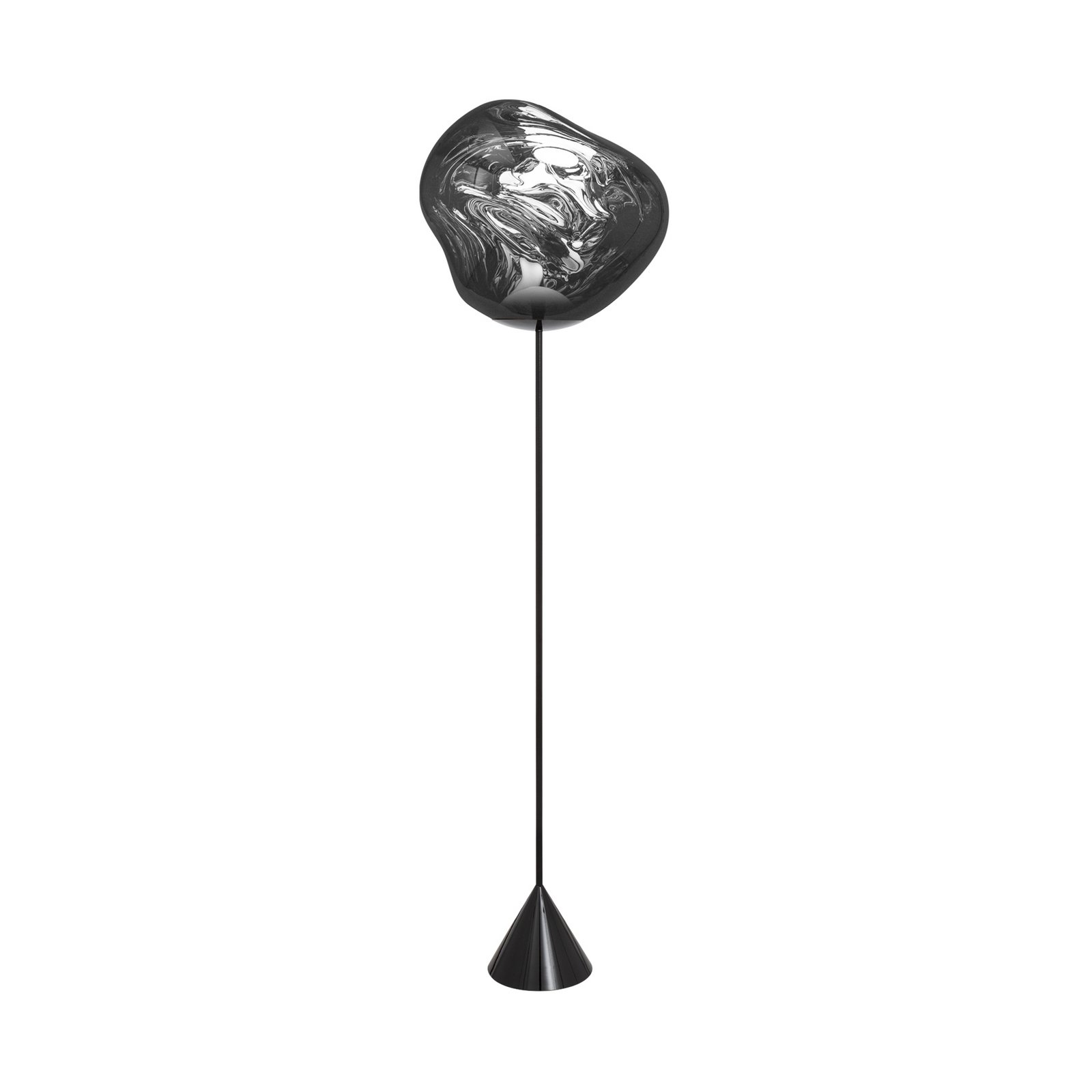 Tom Dixon LED Melt Cone Slim, silver, power supply unit