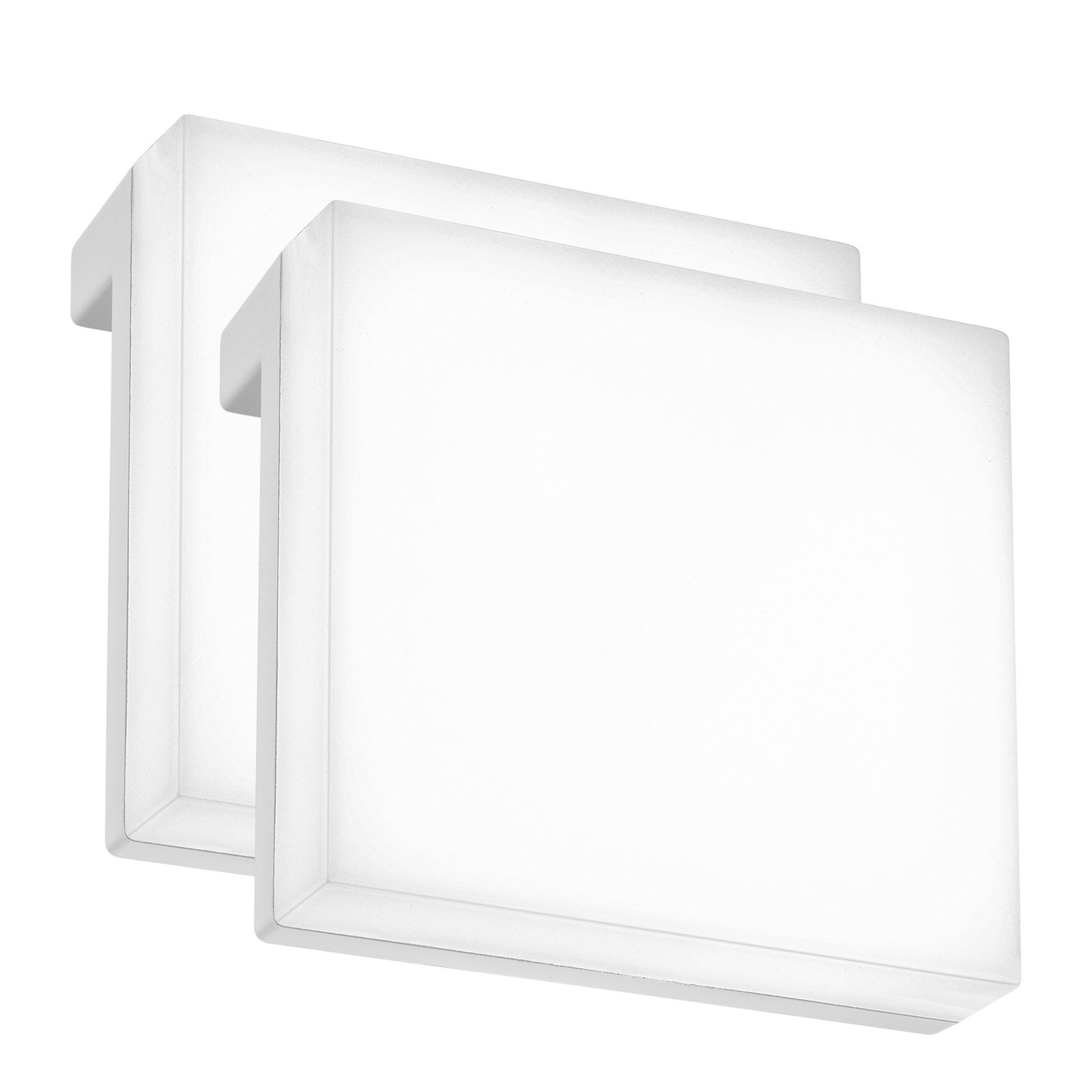 LED mirror light Aniani, white, 4,000 K, set of 2