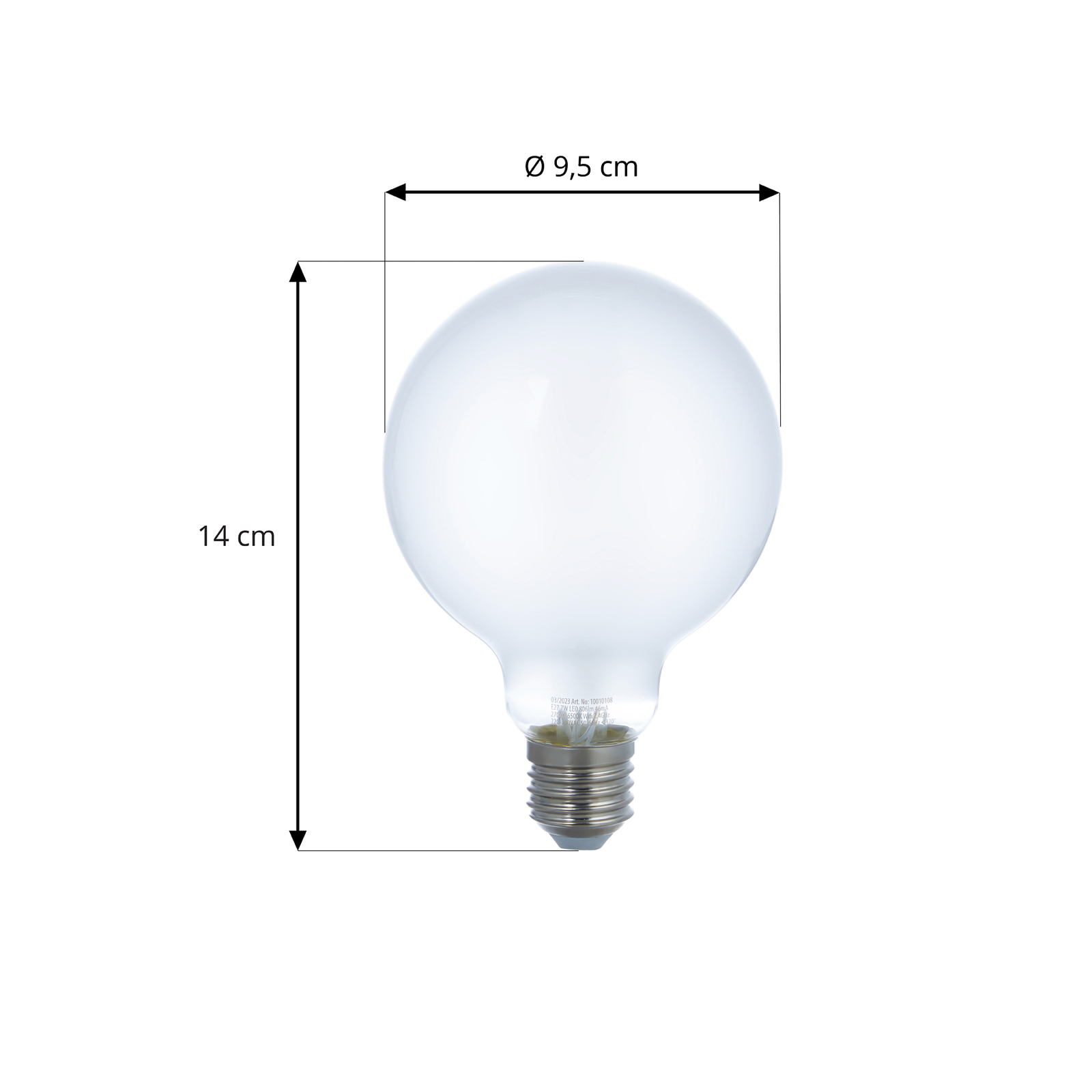 LUUMR Smart LED izzó 2 darabos készlet E27 G95 7W matt Tuya