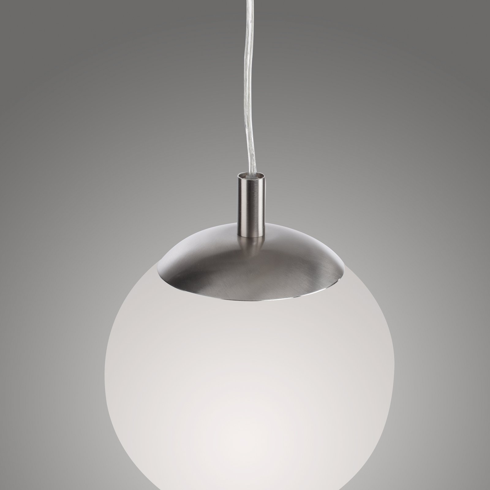 Lampa wisząca Paul Neuhaus Bolo, szklany klosz, Ø 20 cm