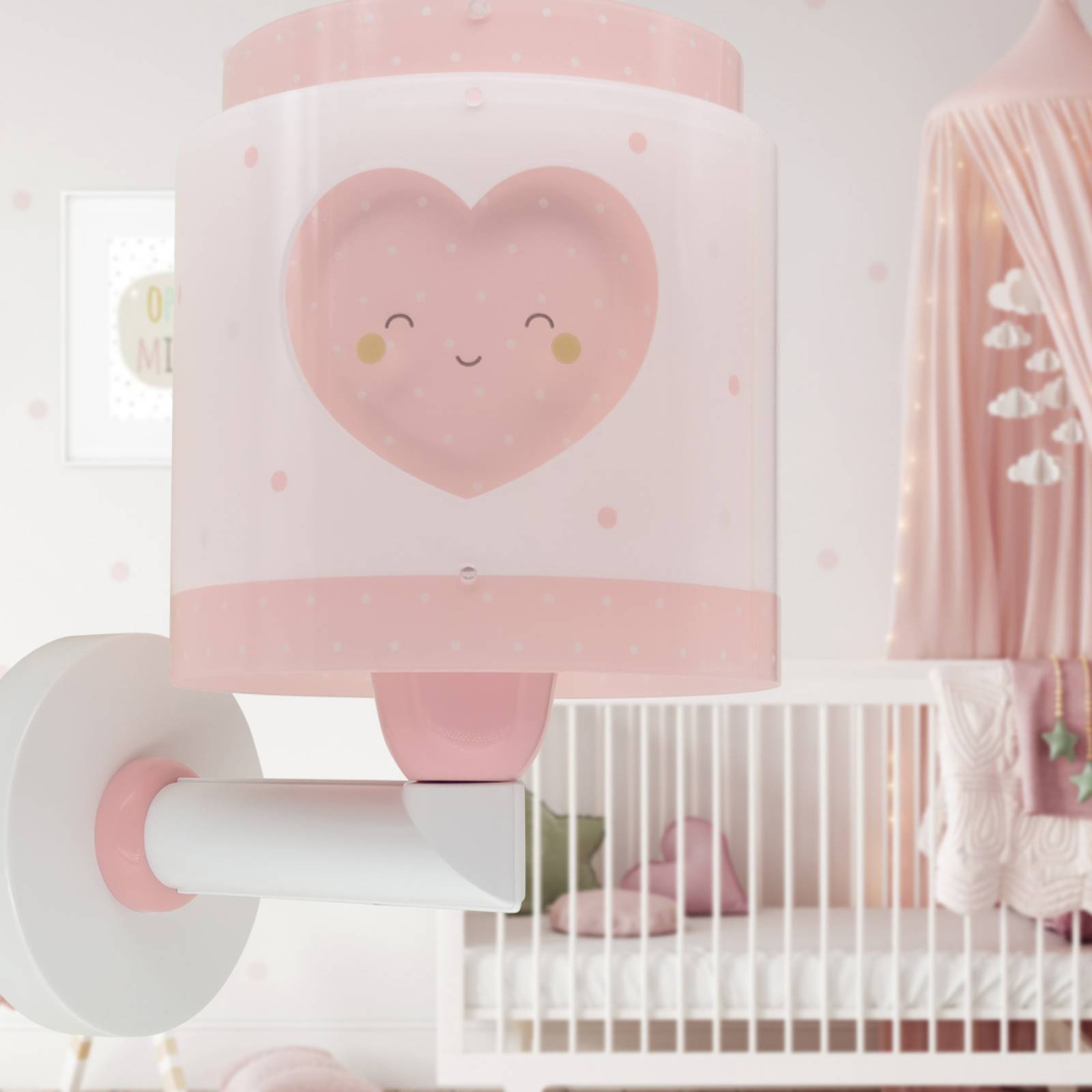 E-shop Dalber Baby Dreams nástenné svetlo zástrčka ružová