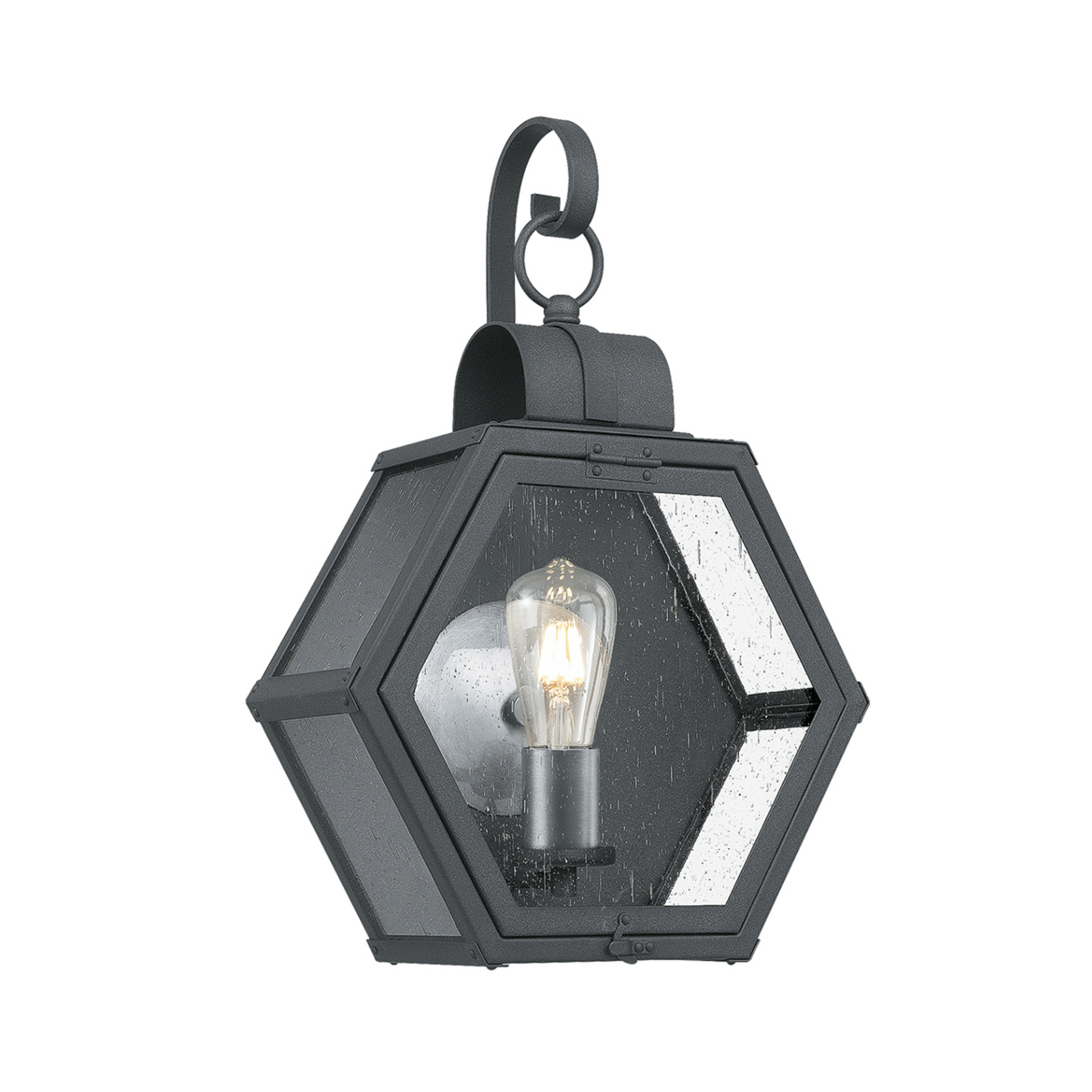 Außen-Wandleuchte Heath Breite 33,1 cm, schwarz