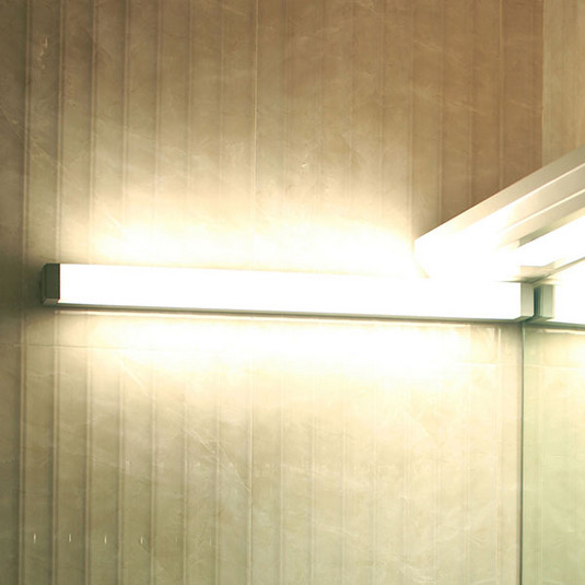 512106 LED wall lamp for mirrors, silver | Lights.co.uk