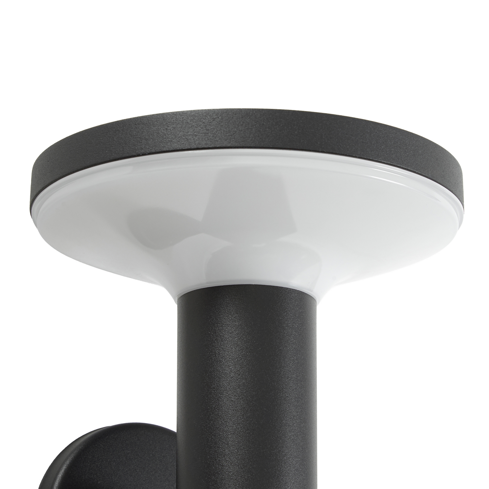 Lampada da parete solare a LED PRIOS Kalen, 17 cm, nera, con sensore Lampada da parete solare a LED PRIOS Kalen, 17 cm, nera, con sensore