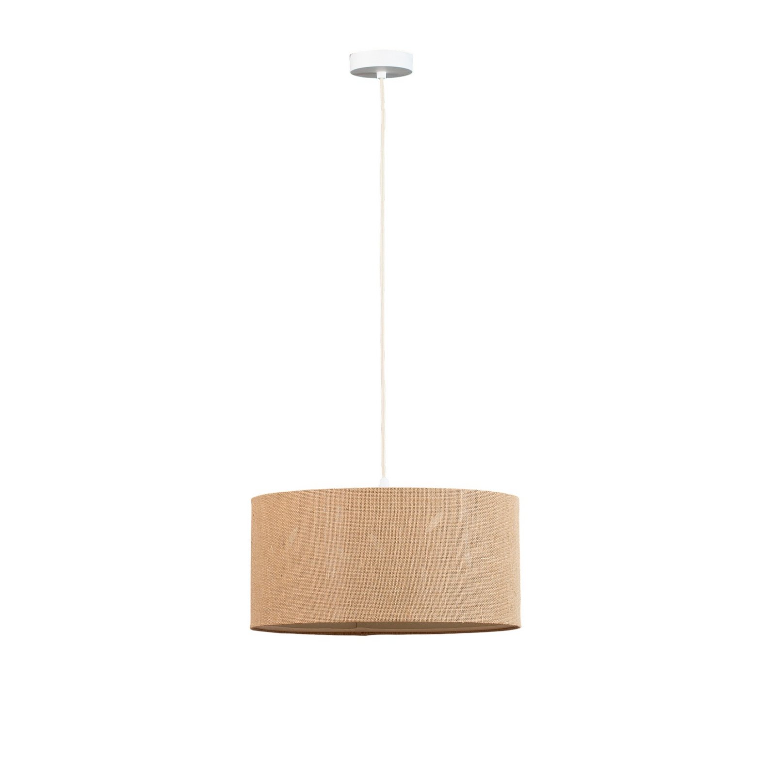 Boho Auris pendant light, beige, Ø 40 cm, textile