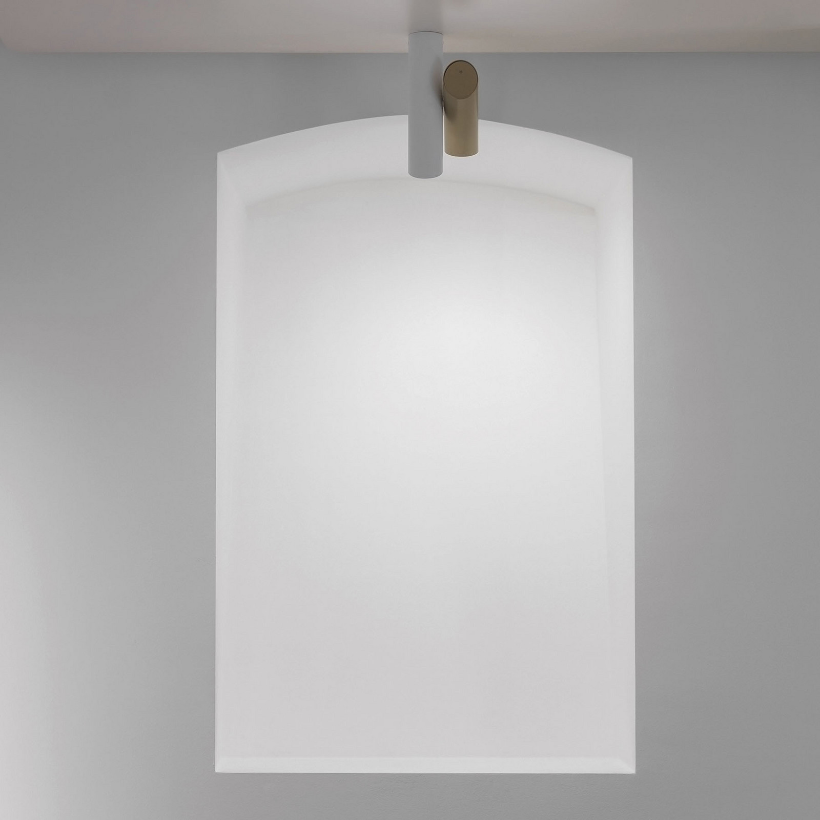Nemo Tubes LED plafonieră LED 2 becuri alb / auriu - Camera de zi / sufragerie - modern - alb auriu - Metal