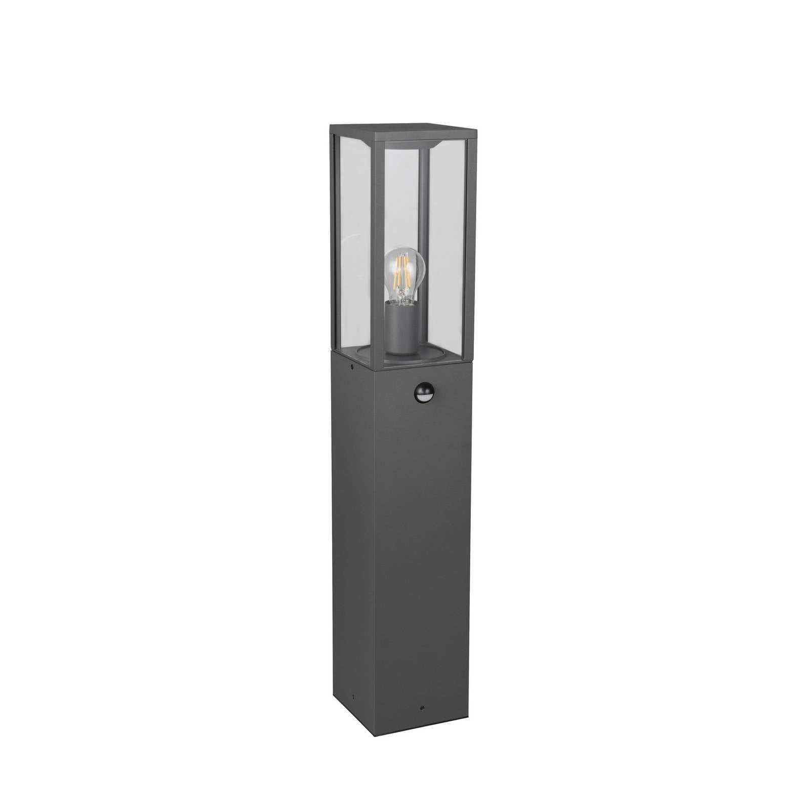 Sensor-Wegelampe GARONNE, anthrazit, Höhe 80 cm, Metall IP44