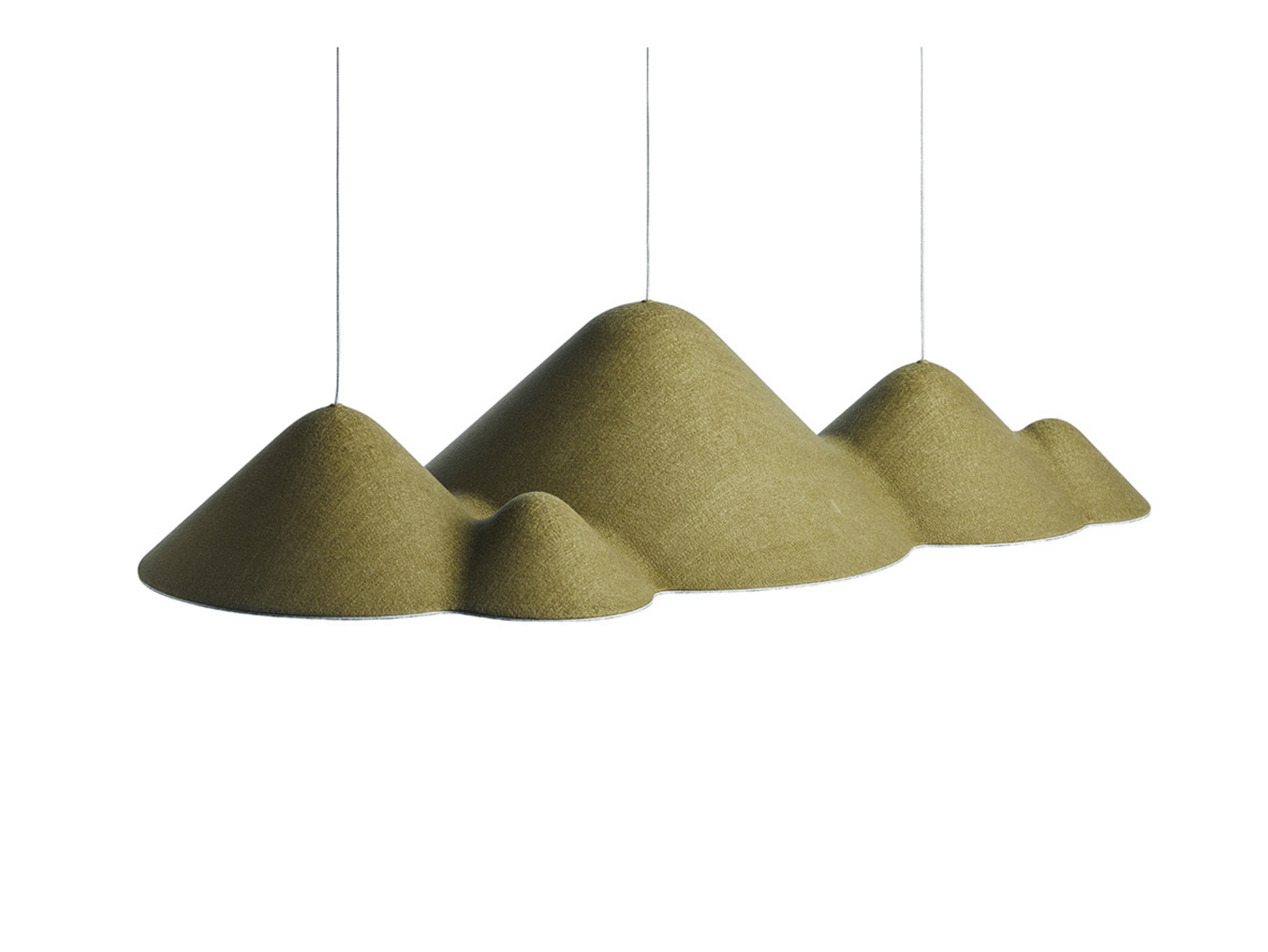 Panorama Pendant Large Green/Black - Loom Design