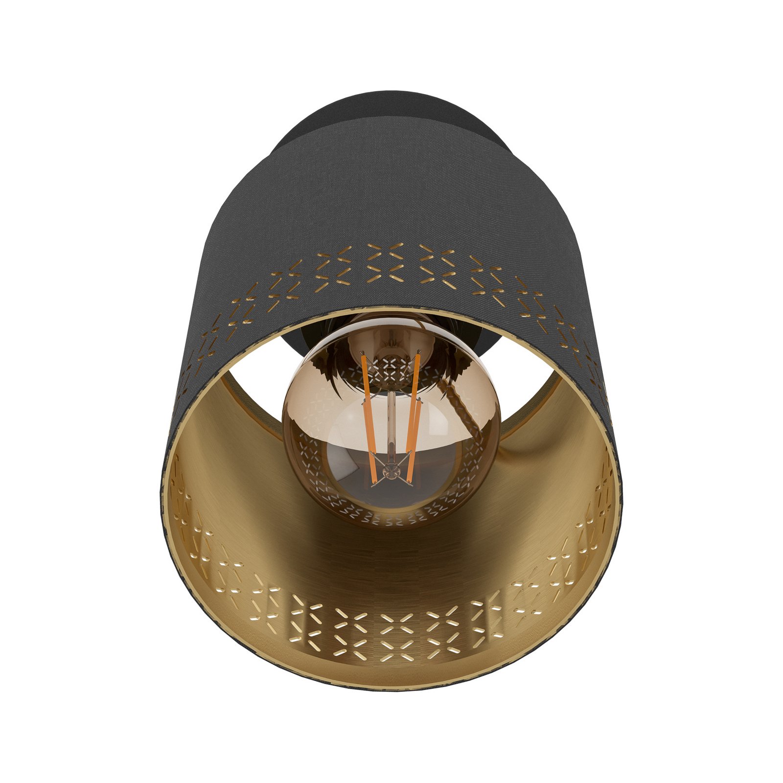 Nástenné bodové svetlo Esteperra čierna/zlatá 1pl.