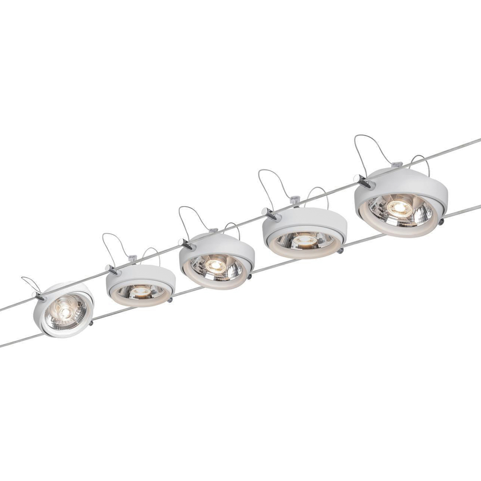 Paulmann Powerline LED cable system 5-bulb white