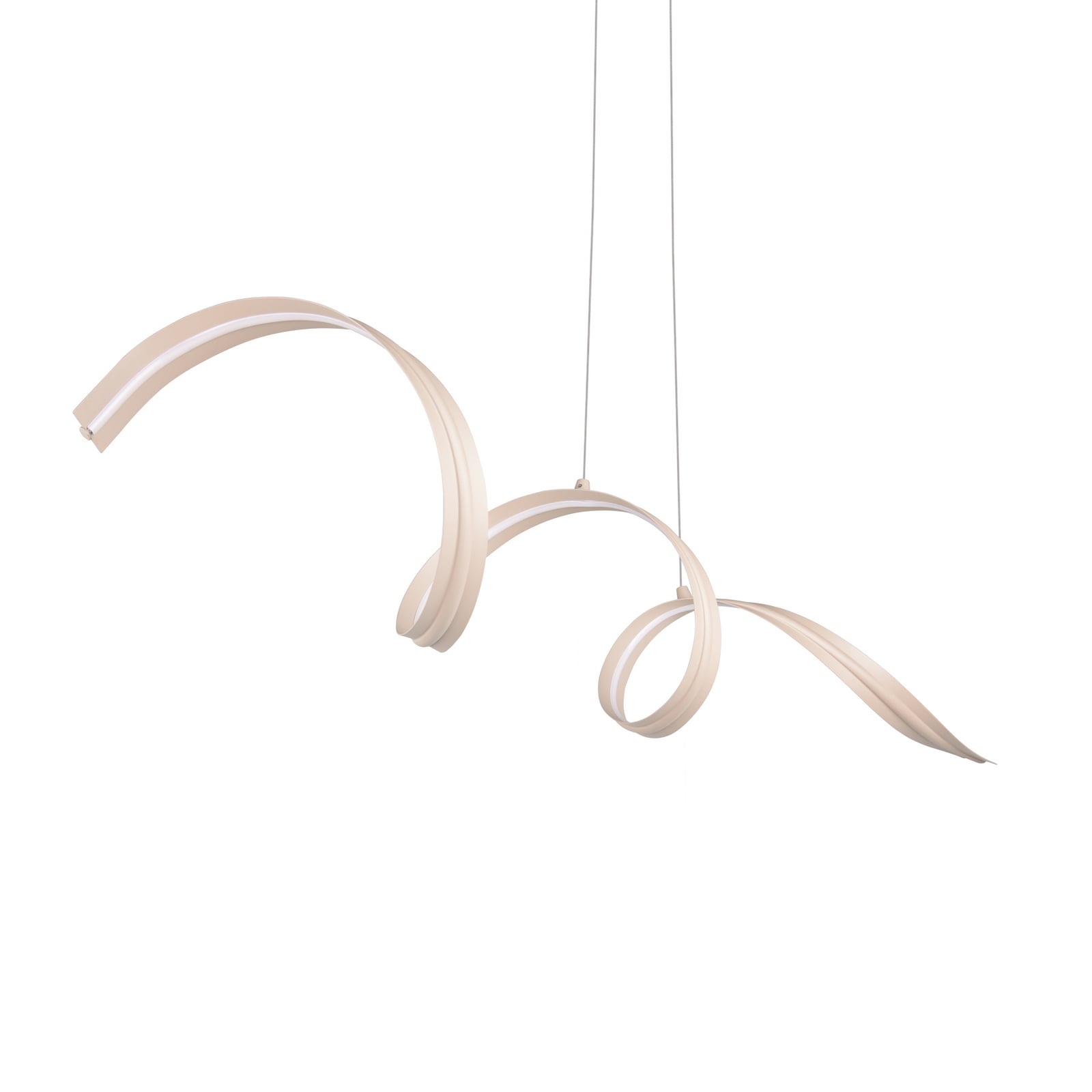 LED-hængelampe Tivor, beige, metal, 3.000 K LED-hængelampe Tivor, beige, metal, 3.000 K