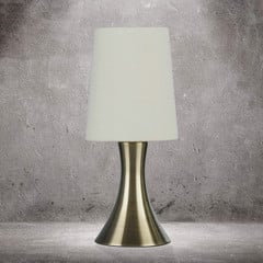 Lampada da tavolo Touch 3922, ottone anticato