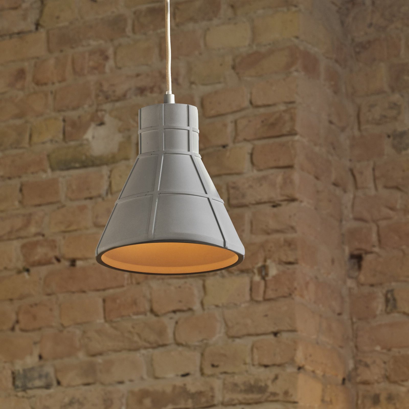 OSRAM Hängelampe CONCRETE BIM, grau, Ø 20 cm, Beton, E27