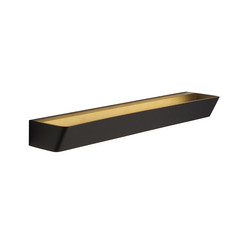 Altea LED seinavalgusti, laius 50 cm, must, üles/alla, alumiiniumist