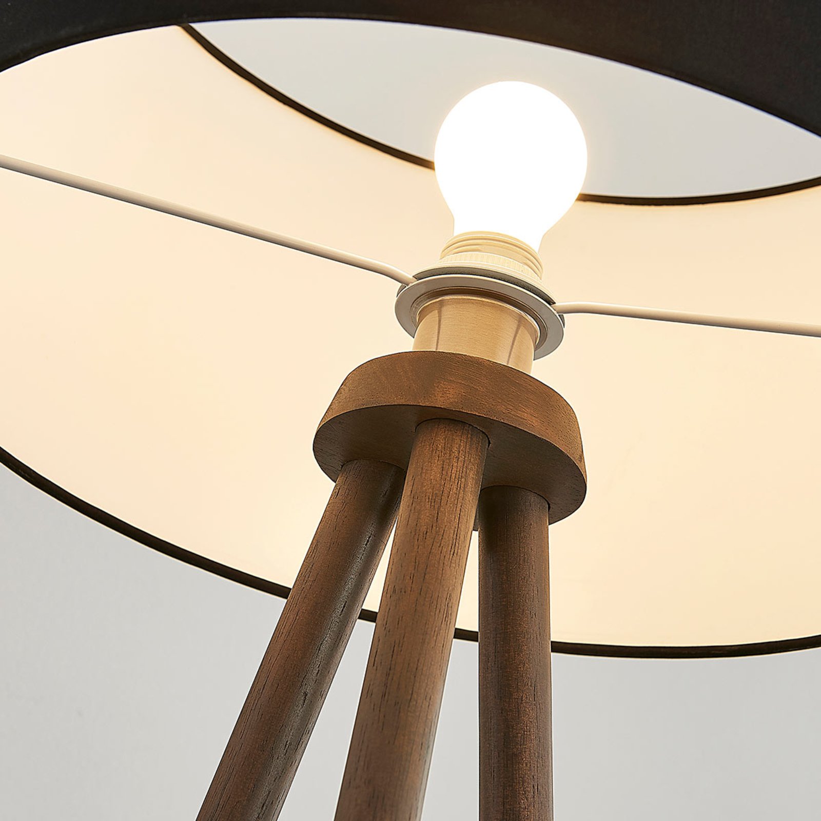 Majken Floor Lamp Dark Grey/Black - Lindby