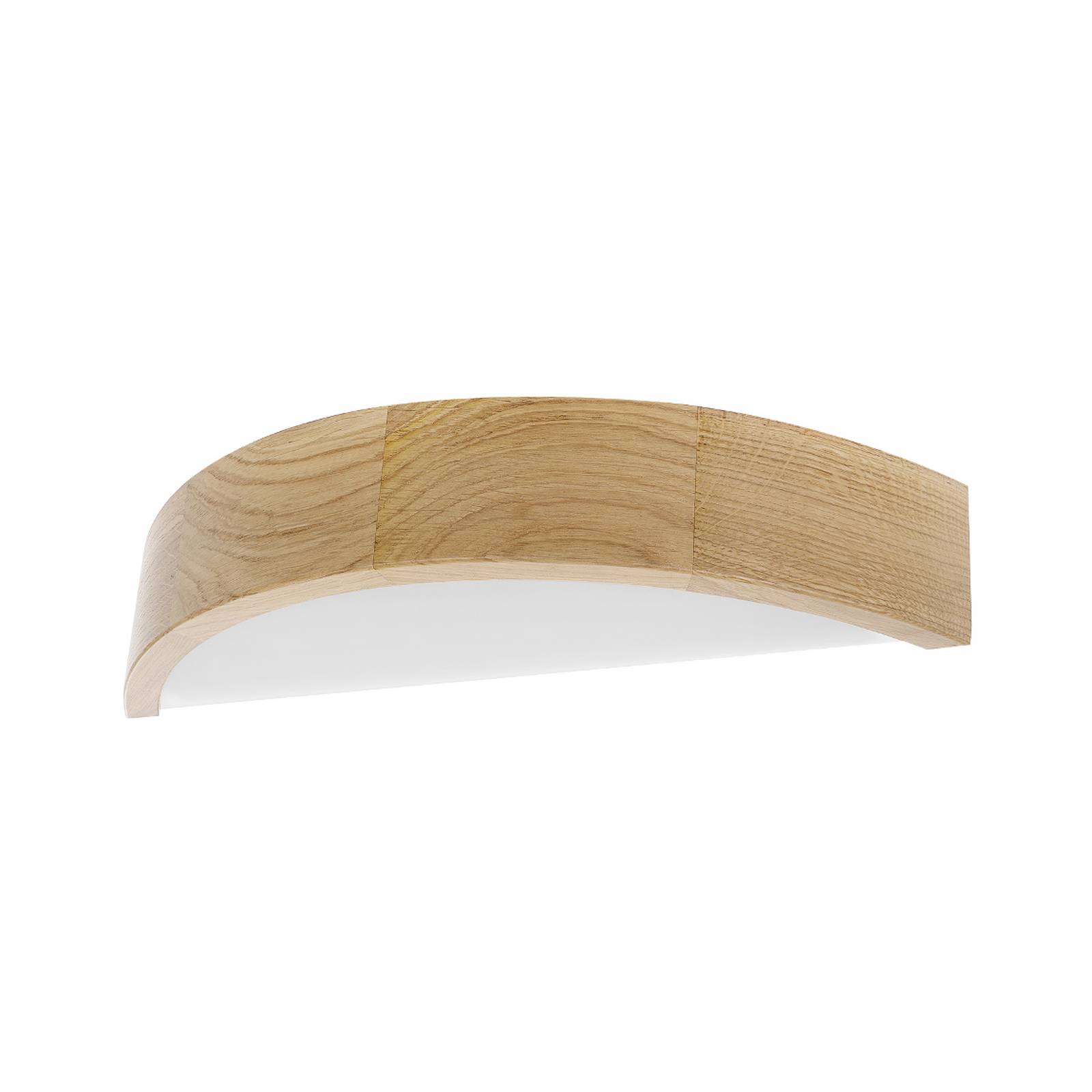 Wandleuchte Cleo D1DR410, Eichenholz, 41 cm lang, E27