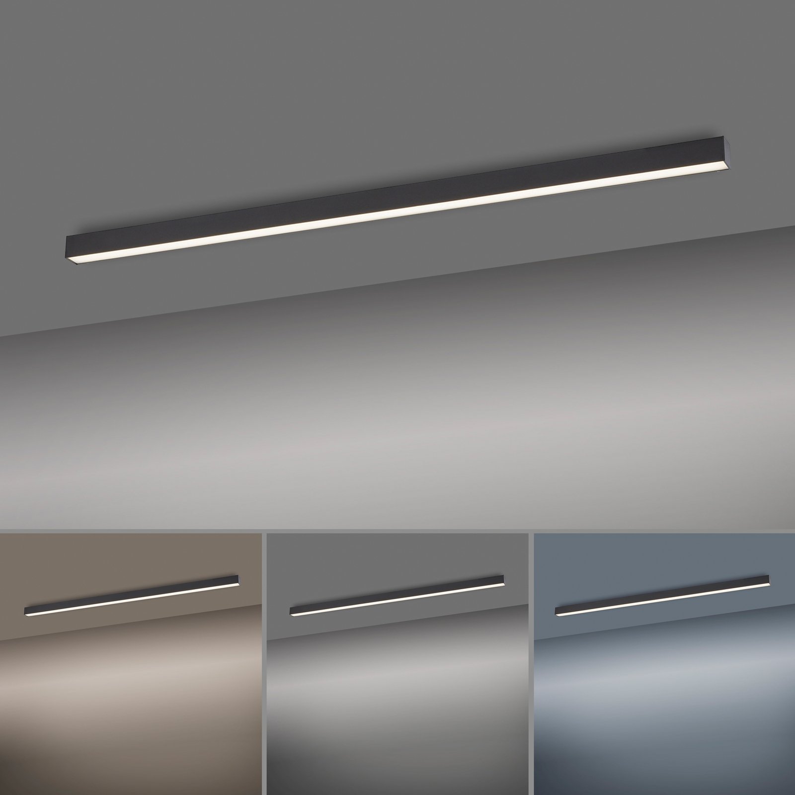Paul Neuhaus Pure-Lines sufitowa LED antracyt
