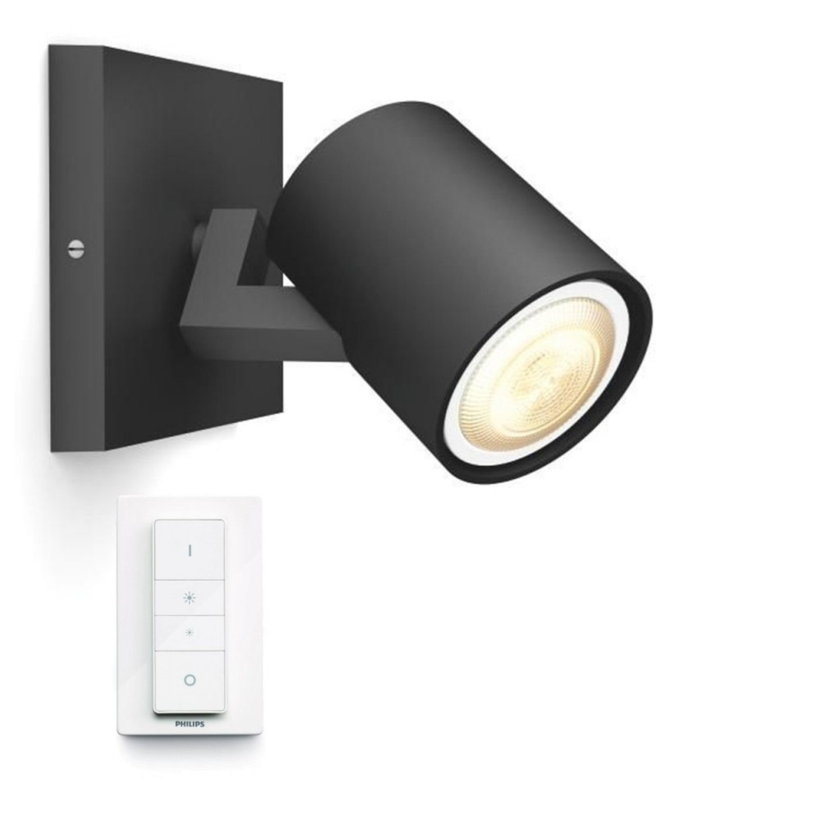 Runner Hue Spot m/Switch White Amb. Black - Philips Hue