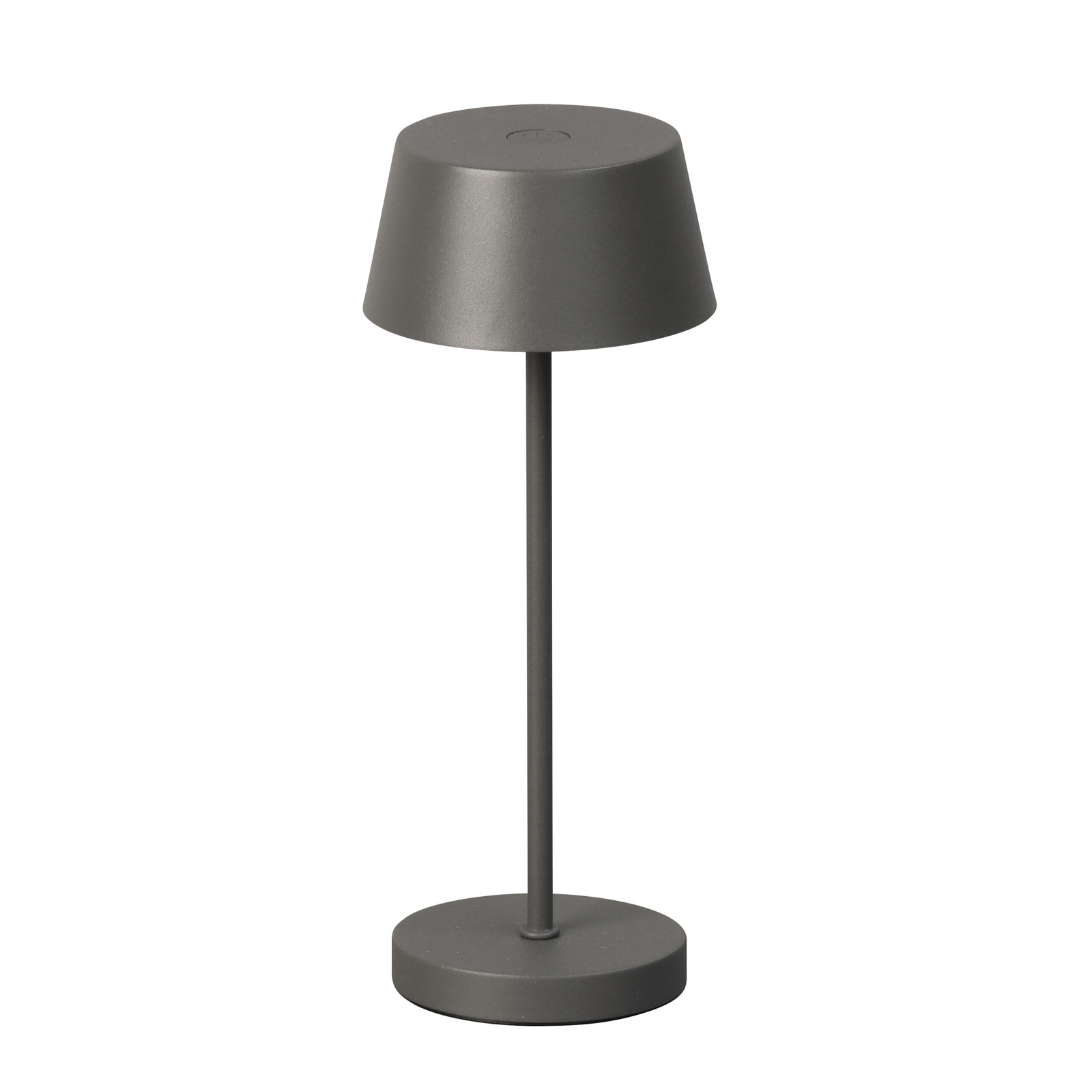 Sienna Pro LED rechargeable table lamp, sand grey, 24 cm, metal IP54
