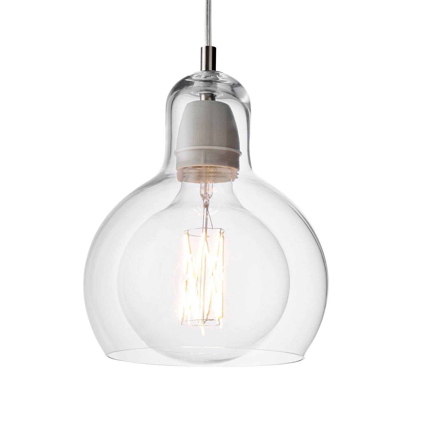 &Tradition MegaBulb SR2 pendant light, clear, for Living / Dining Room, glass, E27, 60 W, H: 23 cm