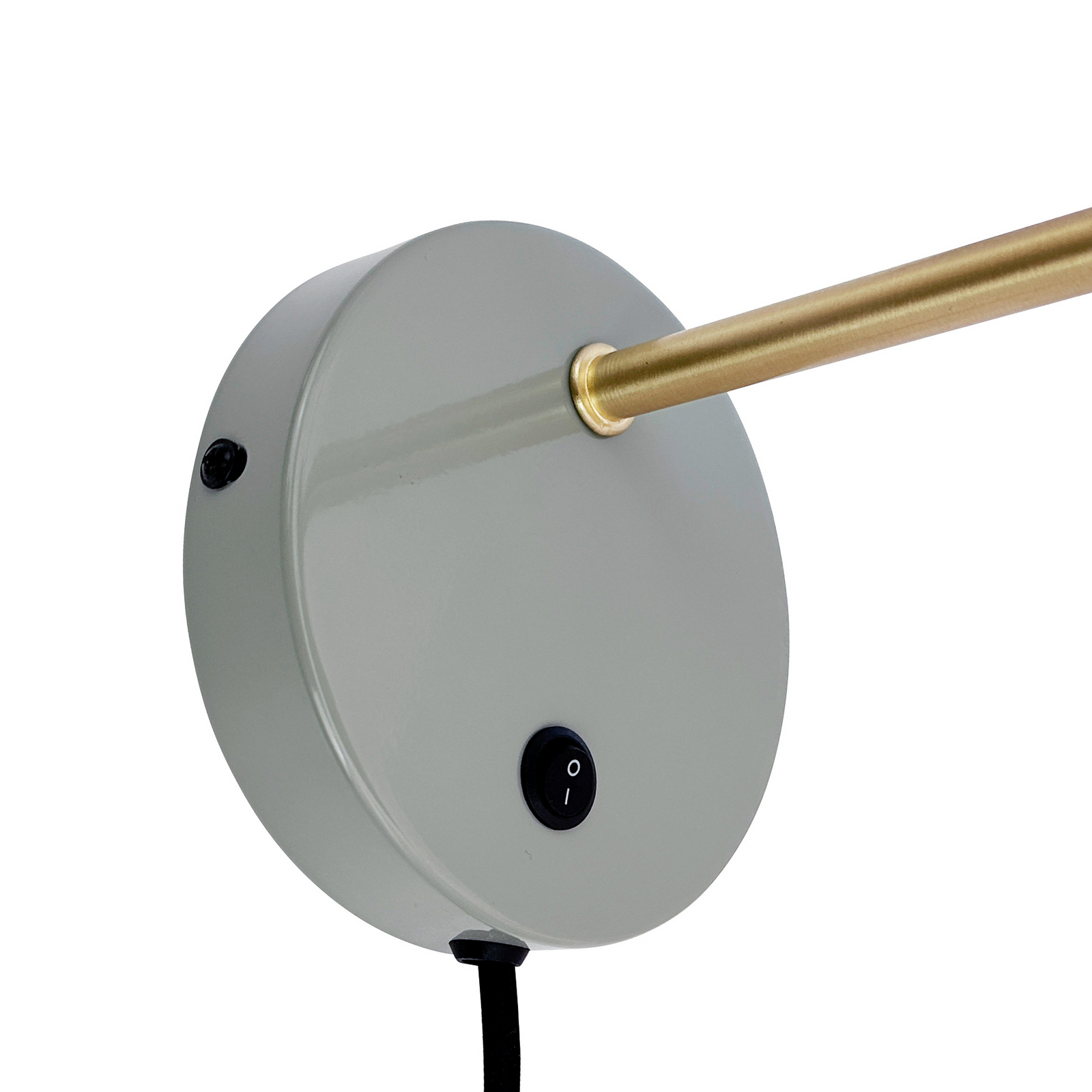 Dyberg Larsen vegglampe Ocean, olivengrønn, utstrekning 30 cm