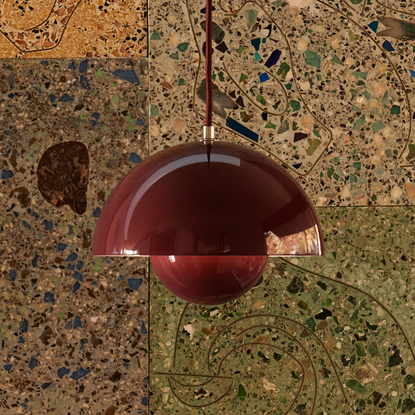 Flowerpot VP1 Suspension Dark Plum - &Tradition