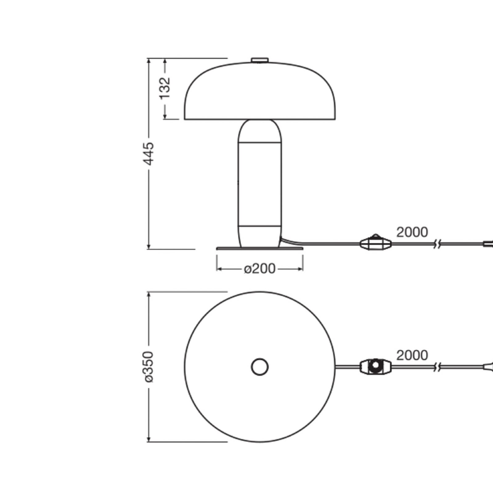 Επιτραπέζιος φωτισμός OSRAM Decor Arc, γκρι/λευκό, ύψος 45 εκ., E14 Επιτραπέζιος φωτισμός OSRAM Decor Arc, γκρι/λευκό, ύψος 45 εκ., E14