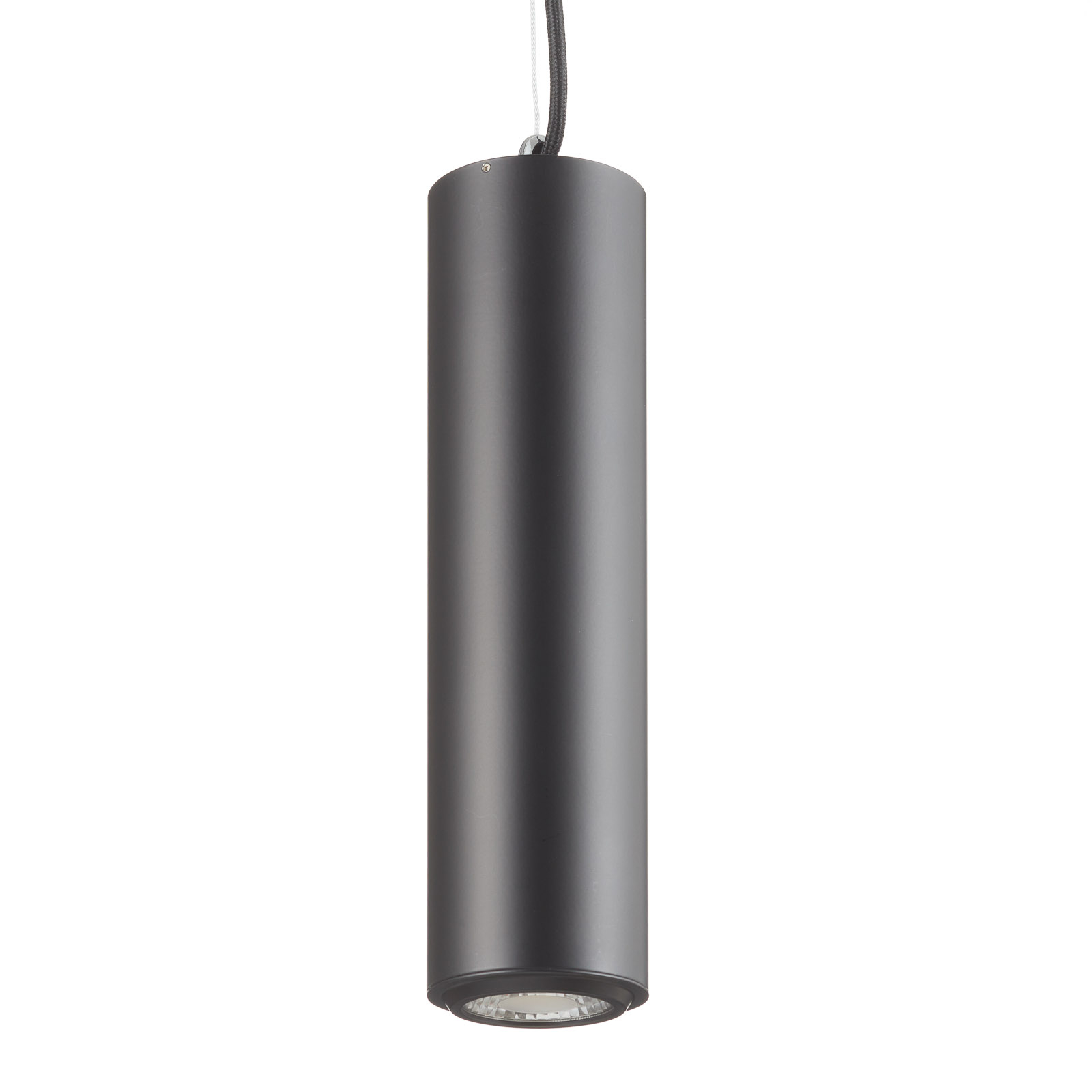 Studio - suspension LED noire cylindrique