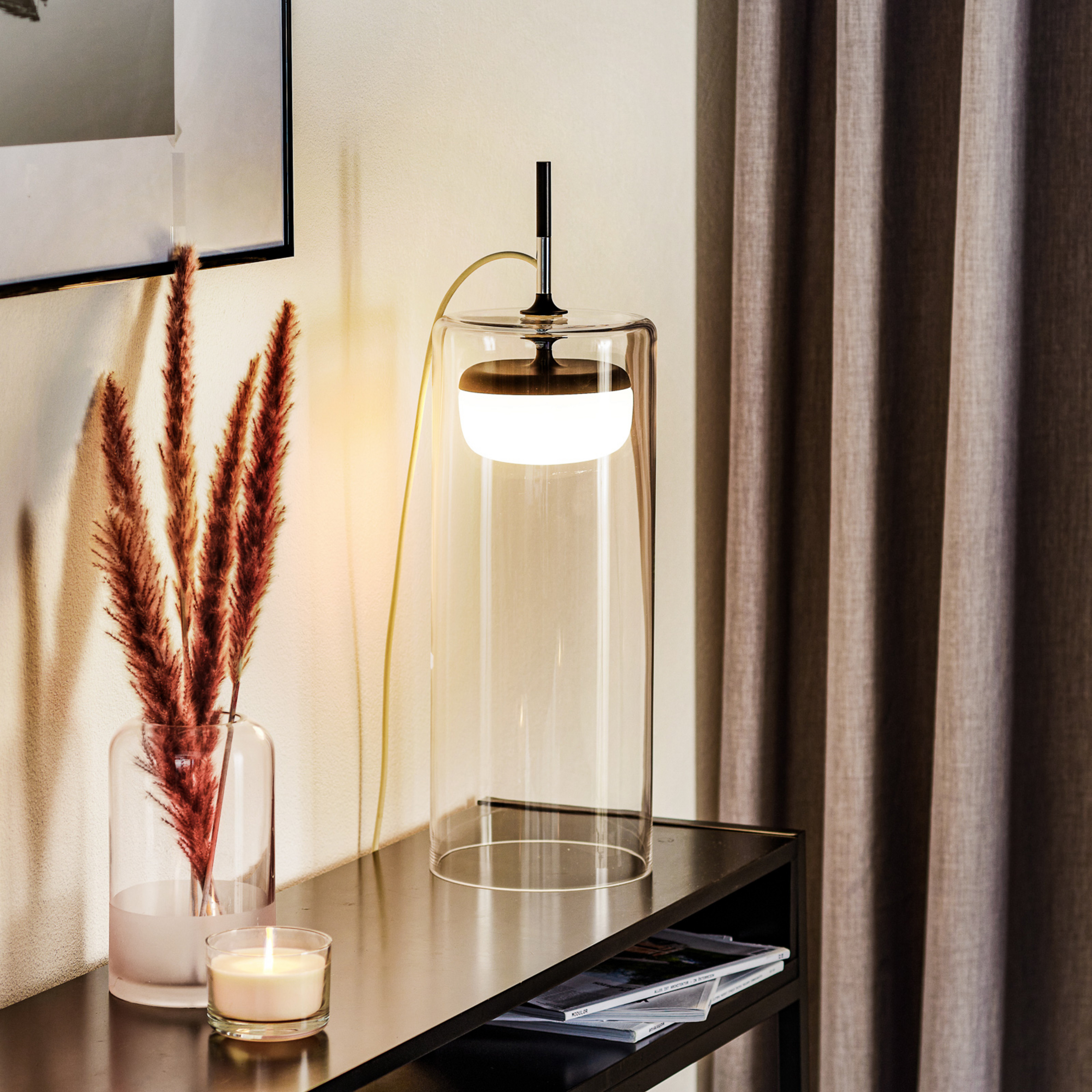 Prandina Diver lampada LED tavolo T5 2.700K nero