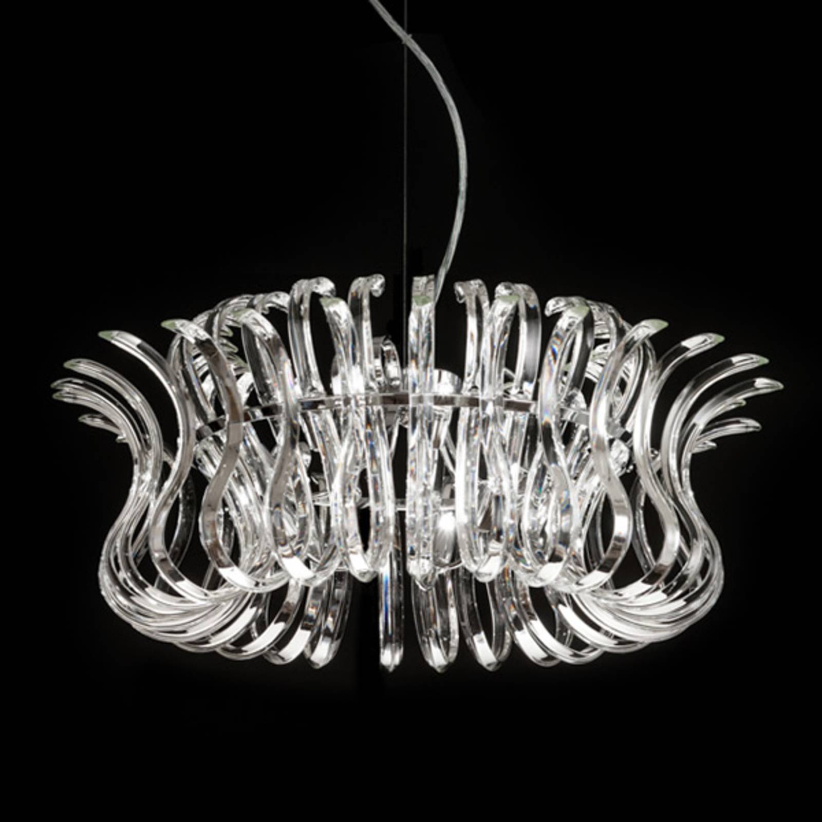 Metallux Suspension Wave en verre diamètre 65 cm