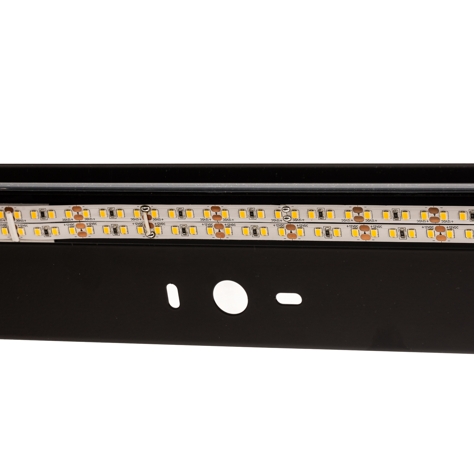Mera LED wall light, width 80 cm, black, 3,000 K
