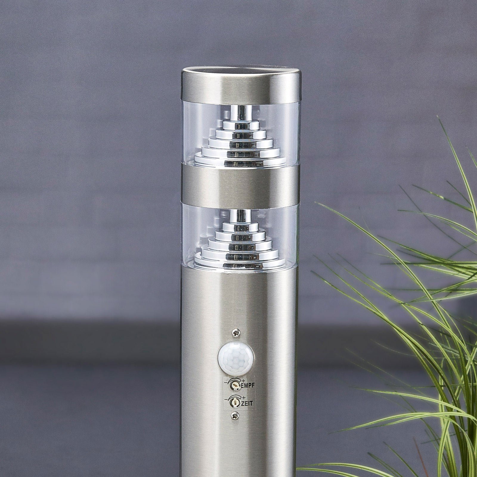 Lanea LED Garden Lamp w/Sensor H60 Stainless Steel - Lindby