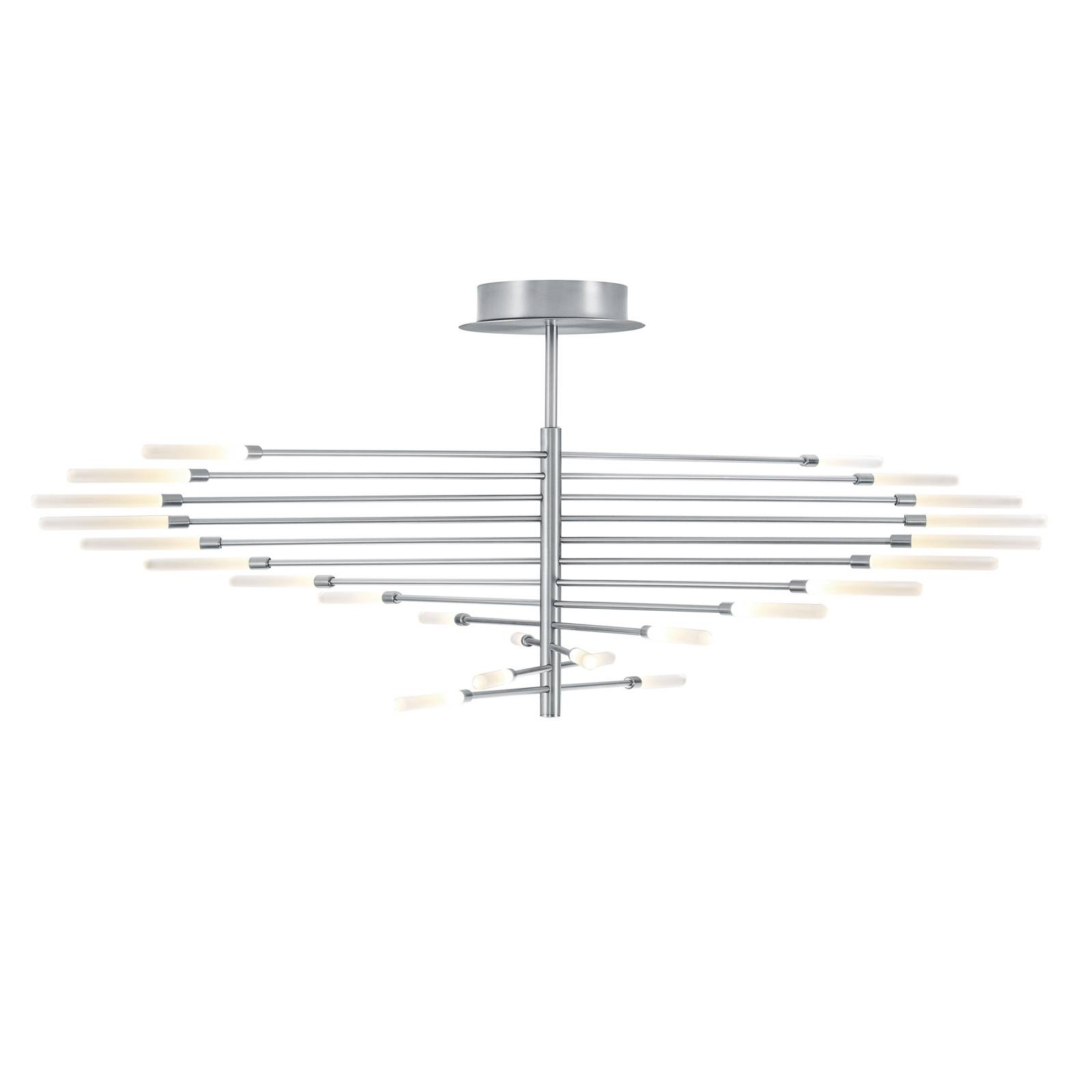 BANKAMP Lola LED ceiling light 24-bulb, aluminium