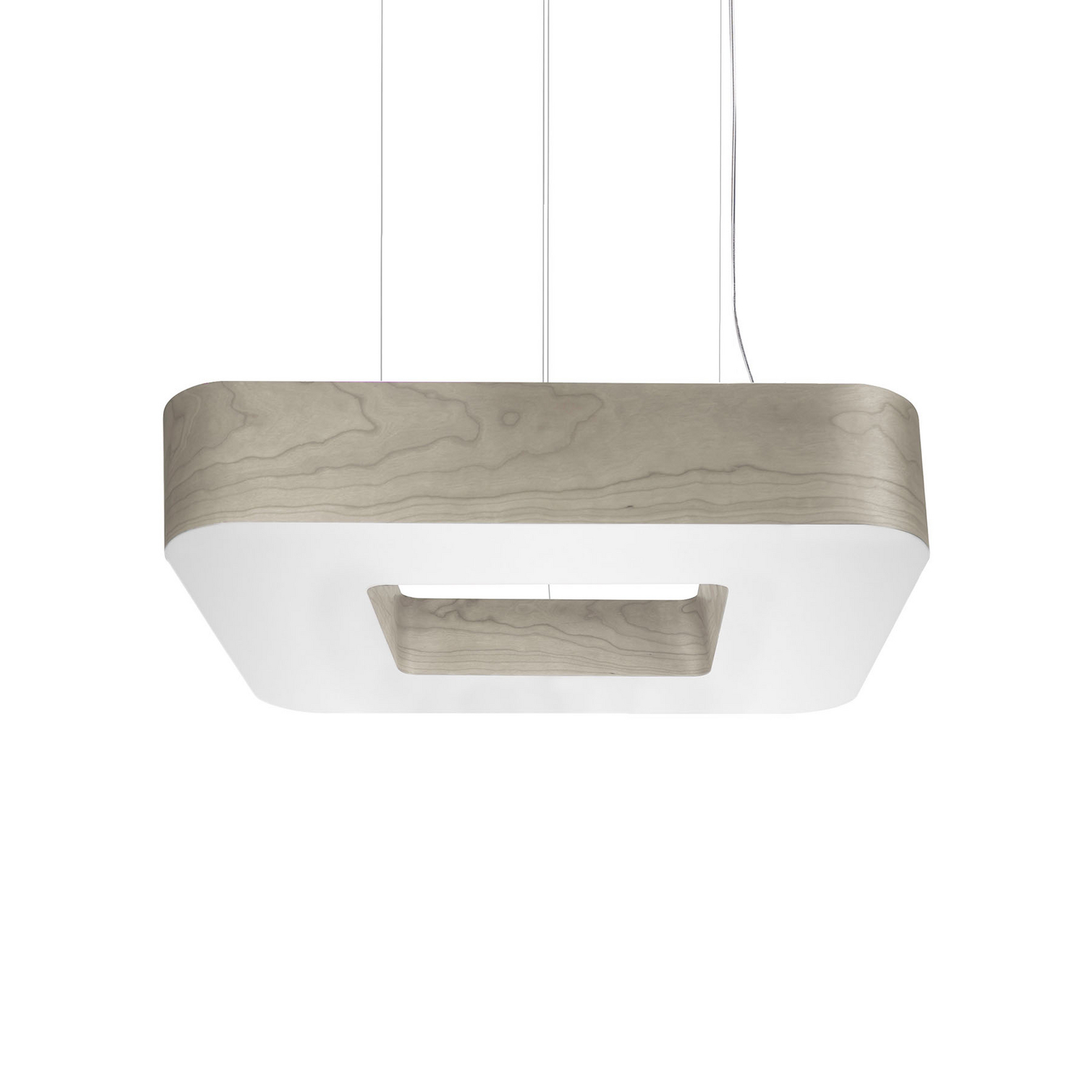 LZF Cuad LED-Hängeleuchte 0-10V dim, Holzfurnier