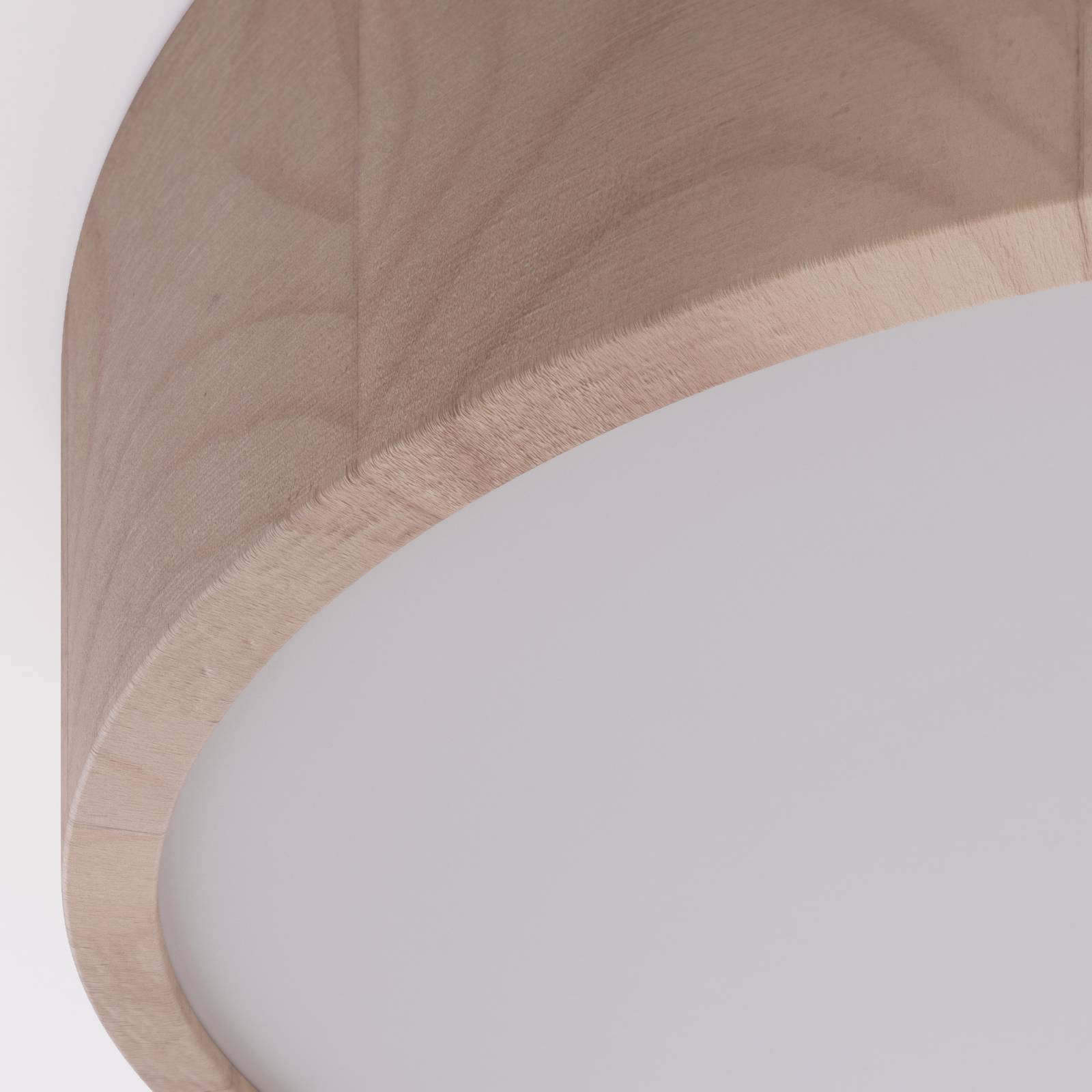Envostar Kerio lampa sufitowa, Ø 37 cm, sosna naturalna
