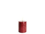 Pillar Candle LED 7,8 x 10,1 cm Rustic Carmine Red - Uyuni Lighting