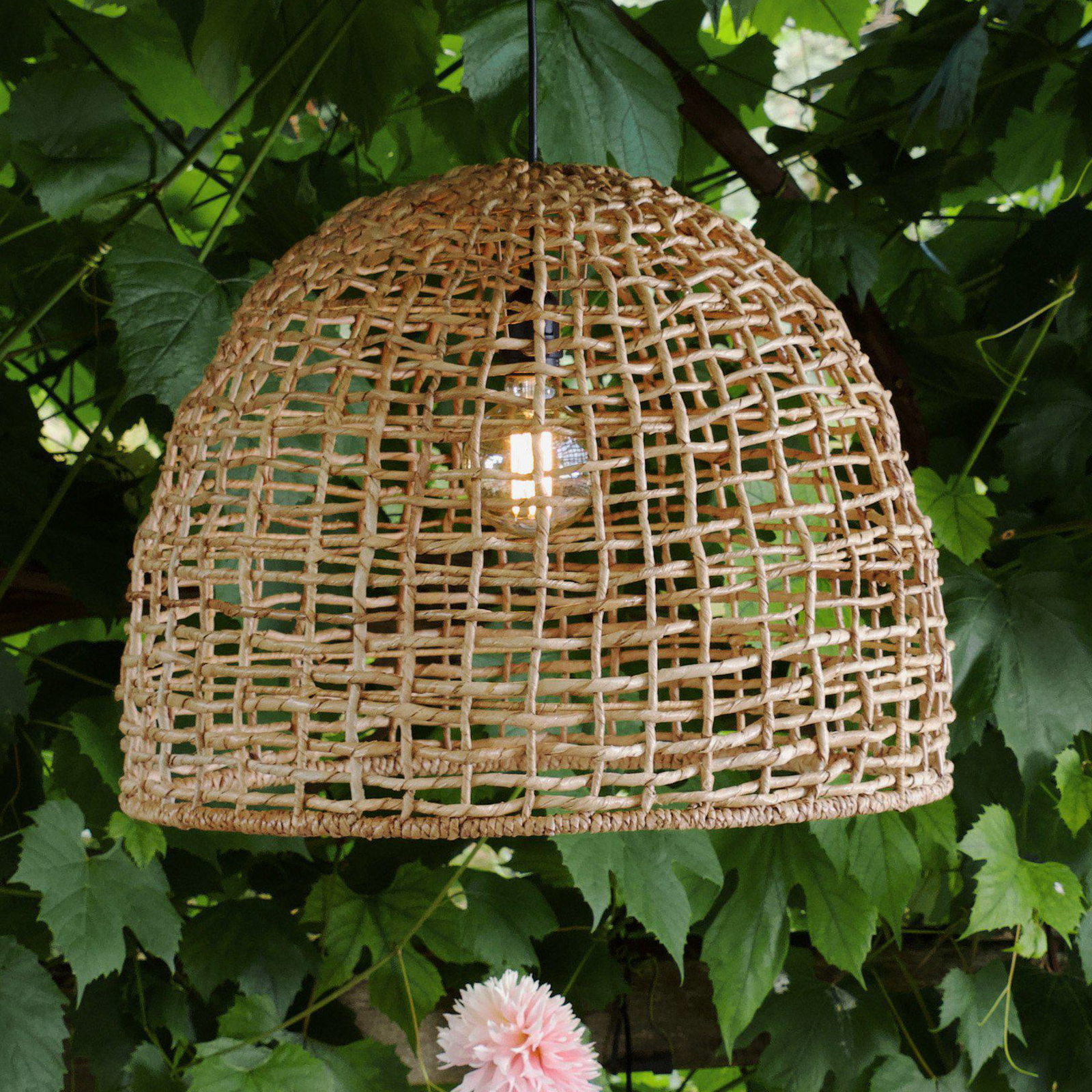 Suspension d'extérieur Cebu, Lampakanay, Ø 57 cm, fiche, IP44 Suspension d'extérieur Cebu, Lampakanay, Ø 57 cm, fiche, IP44