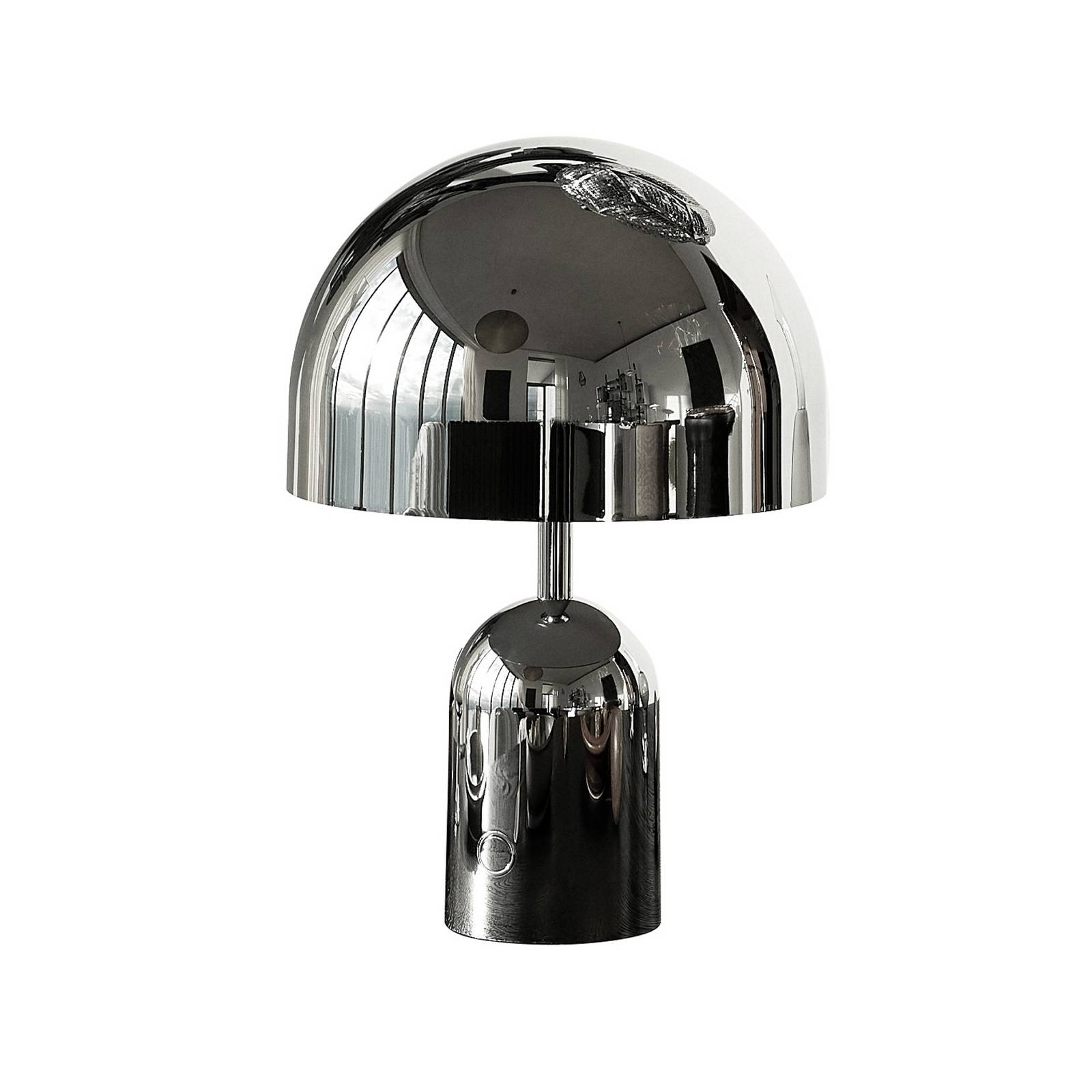 Tom Dixon LED-Tischlampe Beat, aluminiumfarben, Höhe 53 cm