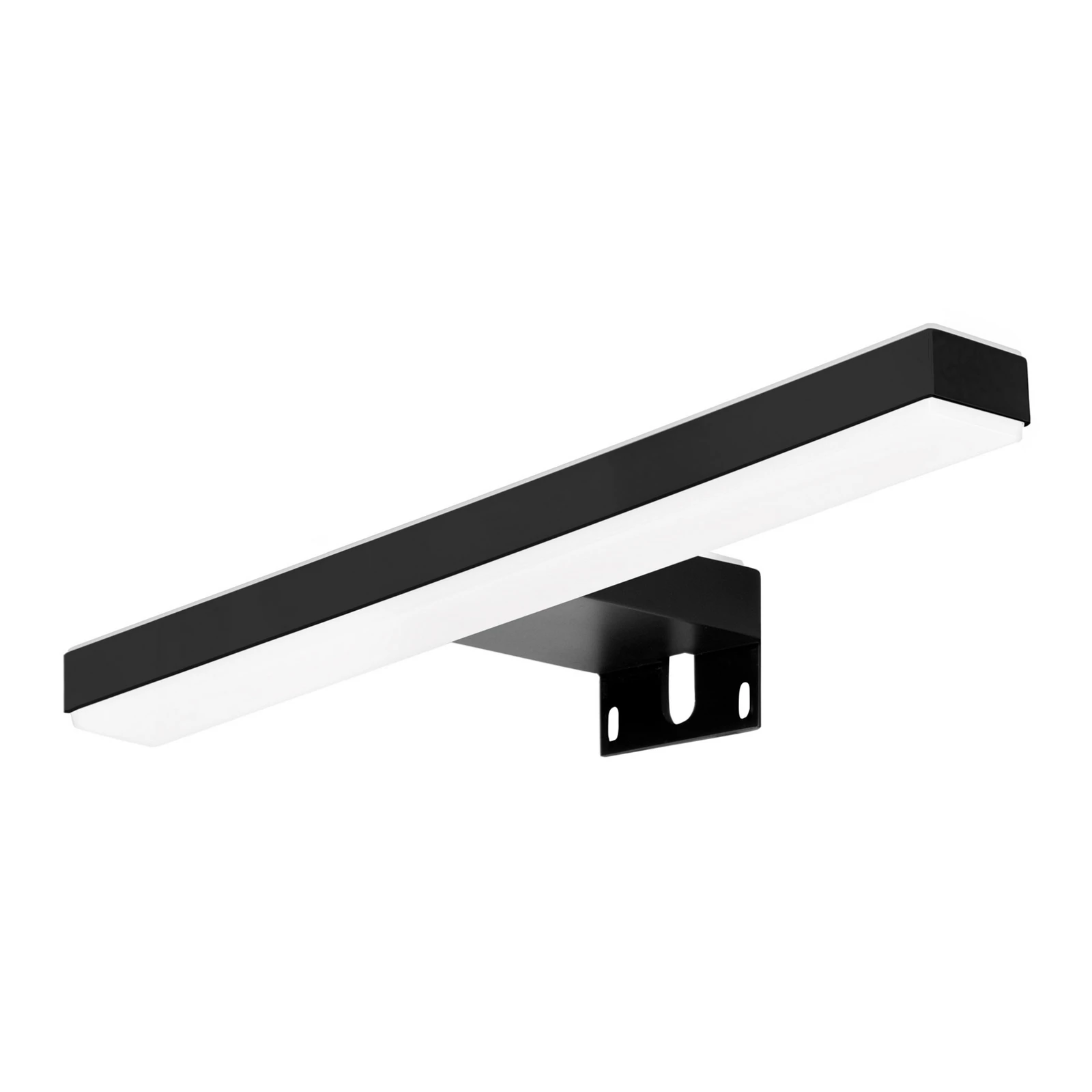 Applique miroir LED Veronica, largeur 30 cm, noire