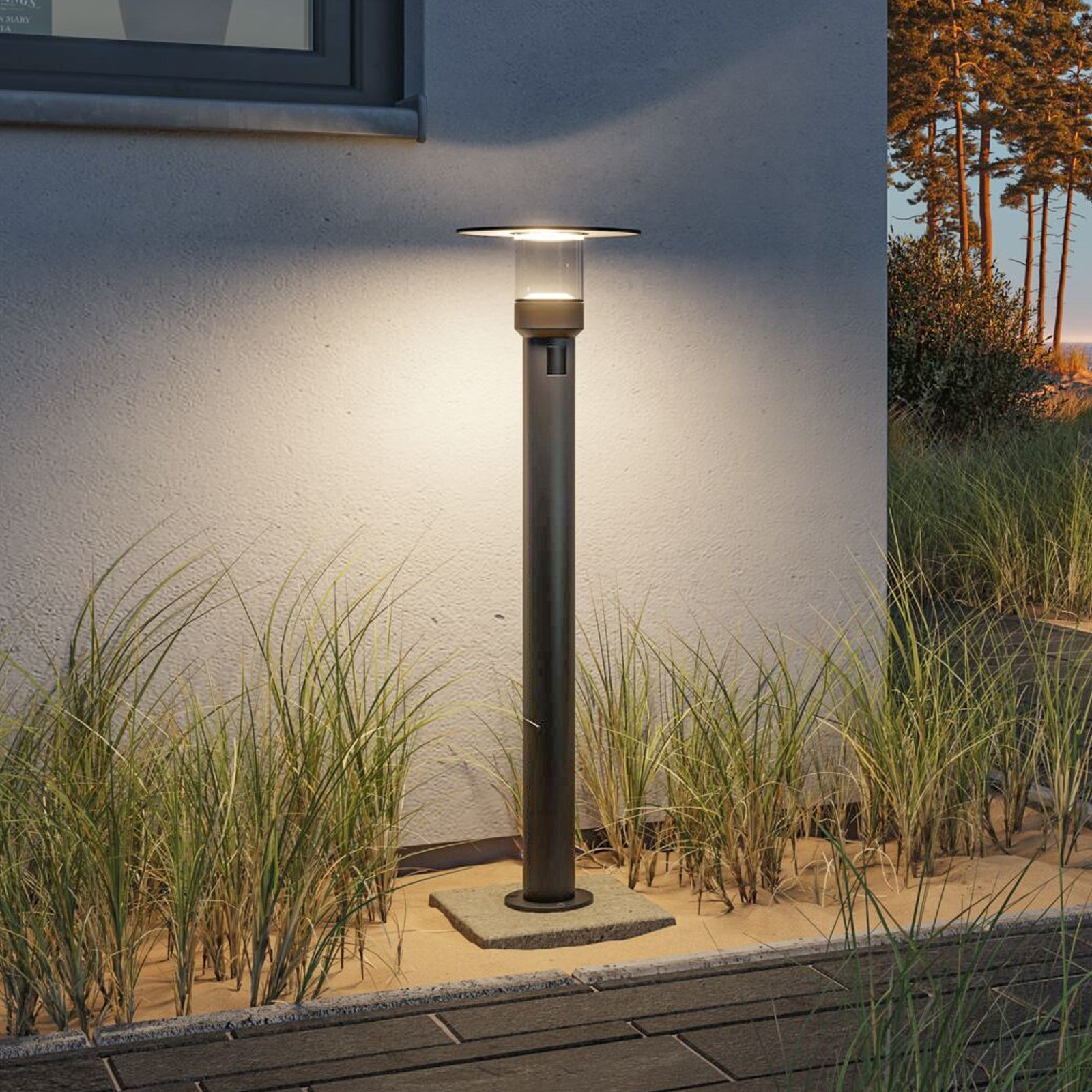 Paulmann LED svetlo na chodník Sienna, hliník, senzor