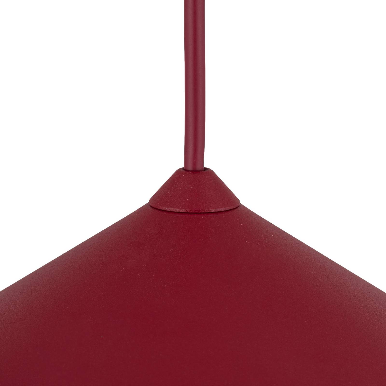 Żyrandol Lume XL, bordowa, metalowa, Ø 49 cm, GX53