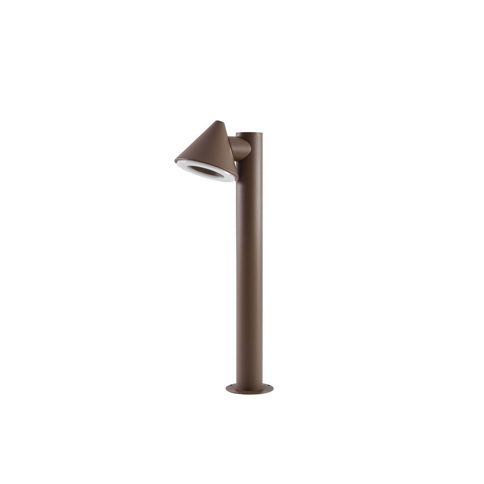 Lindby LED-Wegeleuchte Soran, braun, 60 cm, Metall, IP44