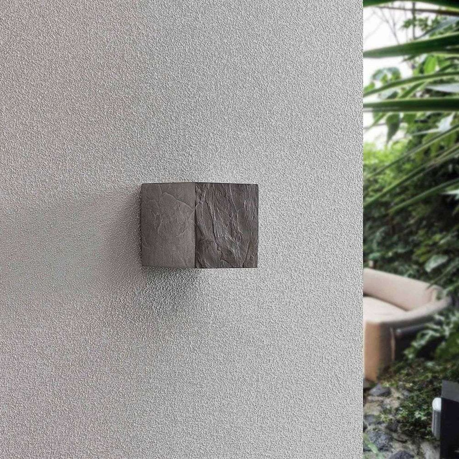 Naja LED Aplica de Exterior Slate Look - Lucande