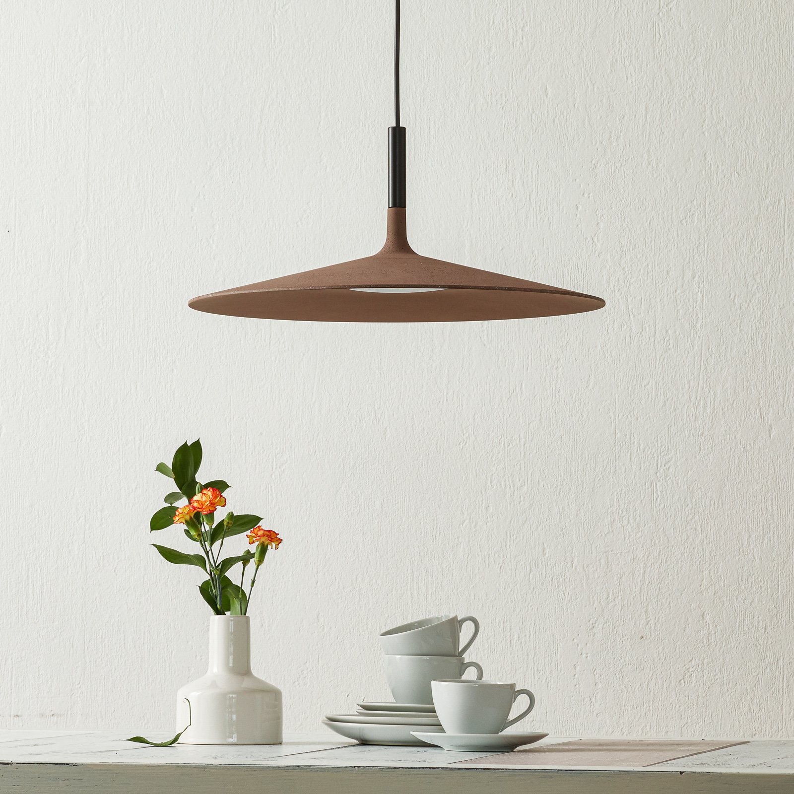 Aplomb Large lampada LED a sospensione, marrone - Foscarini