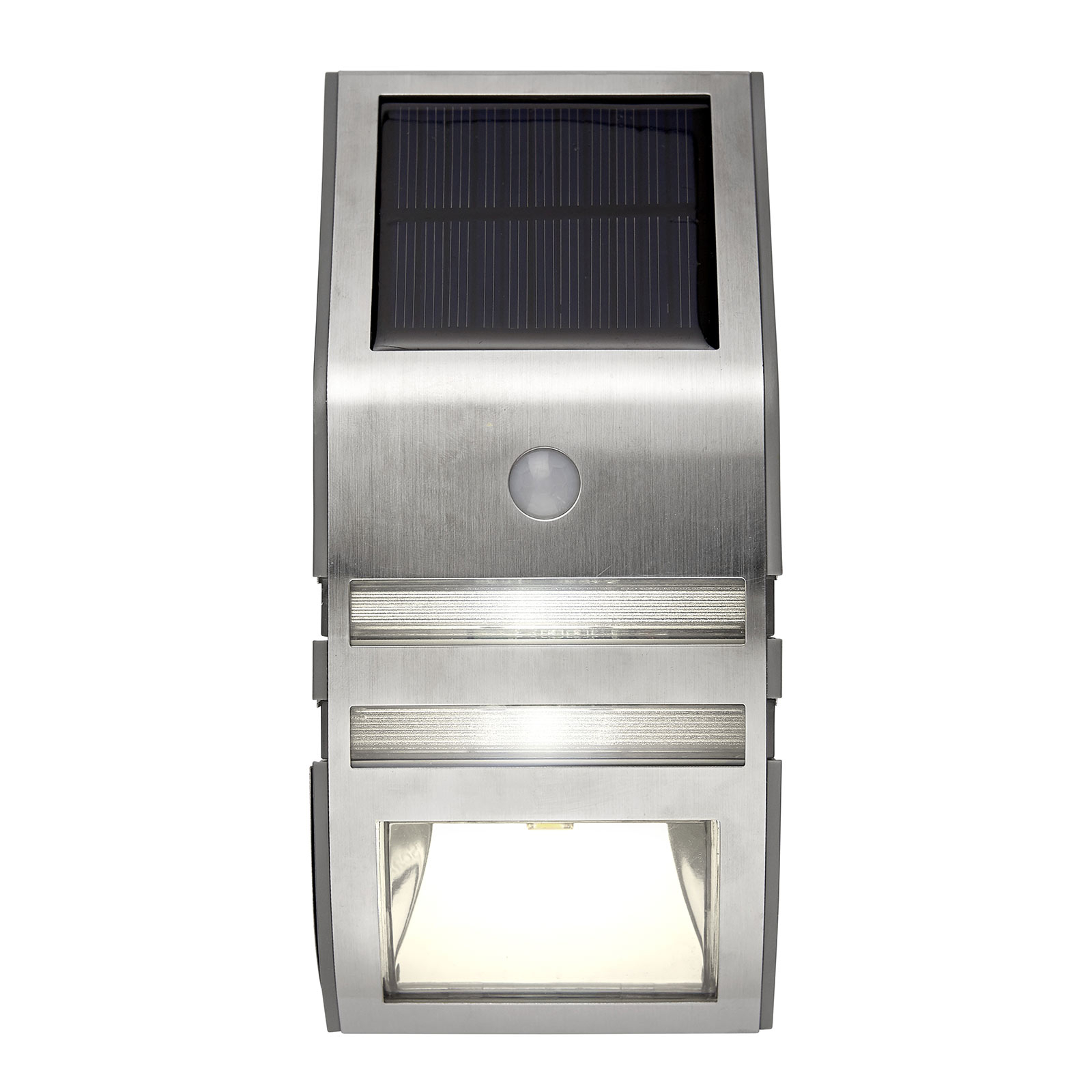 Lámpara solar LED pared Wally, detector movimiento