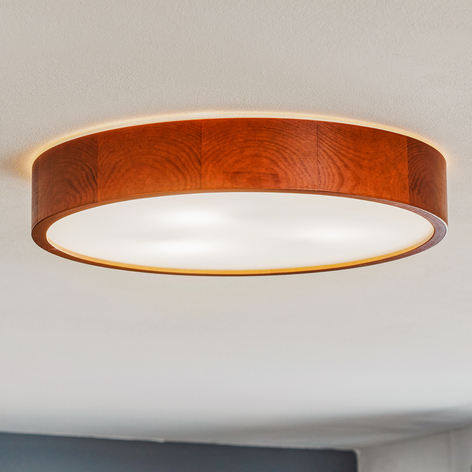 Taklampe Kerio, Ø 47 cm, rustikk furu